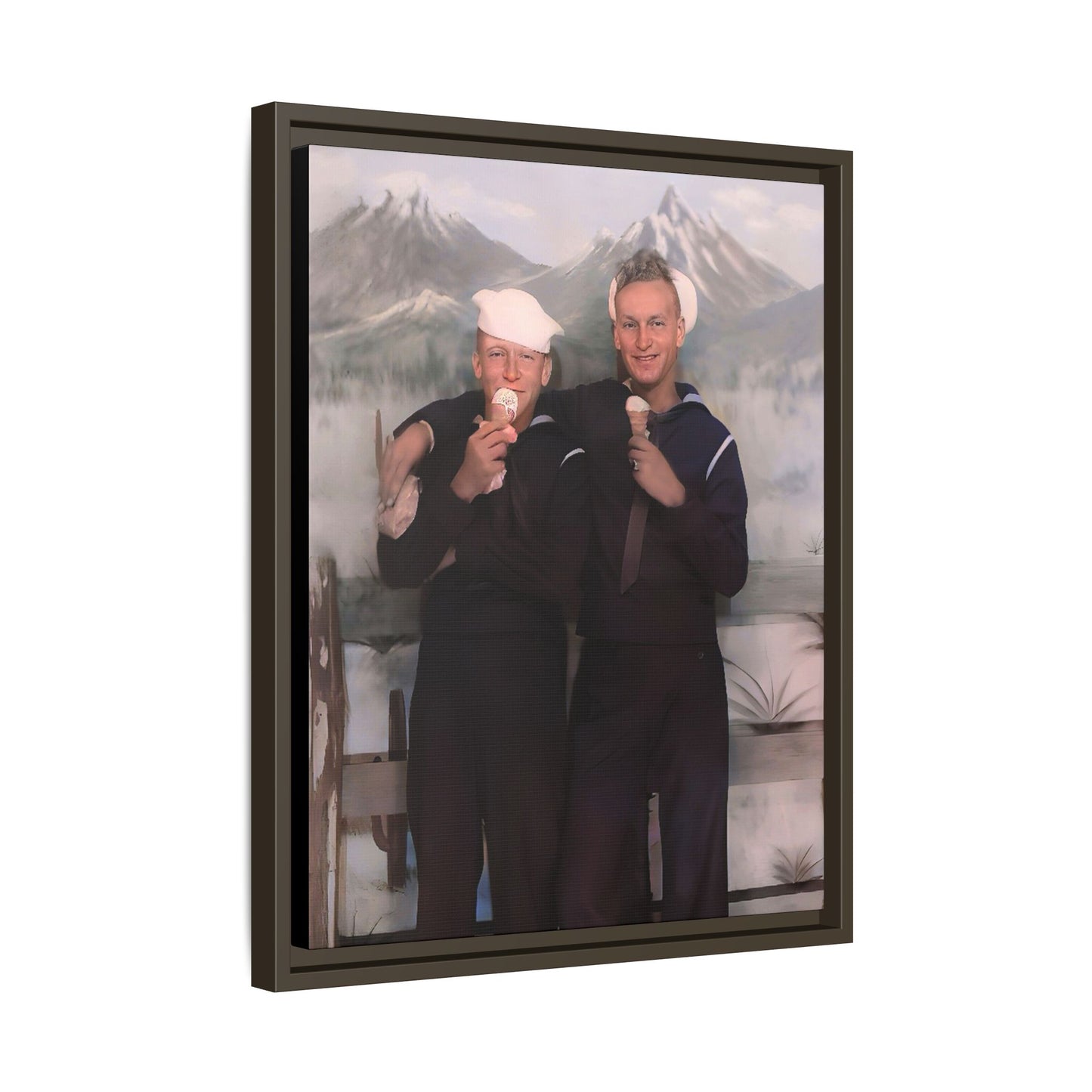 paire 051 | Framed Vintage Photo - Matte Canvas