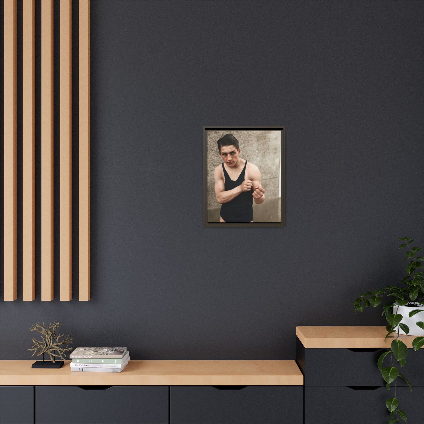 athlétisme 048 | Framed Vintage Photo - Matte Canvas