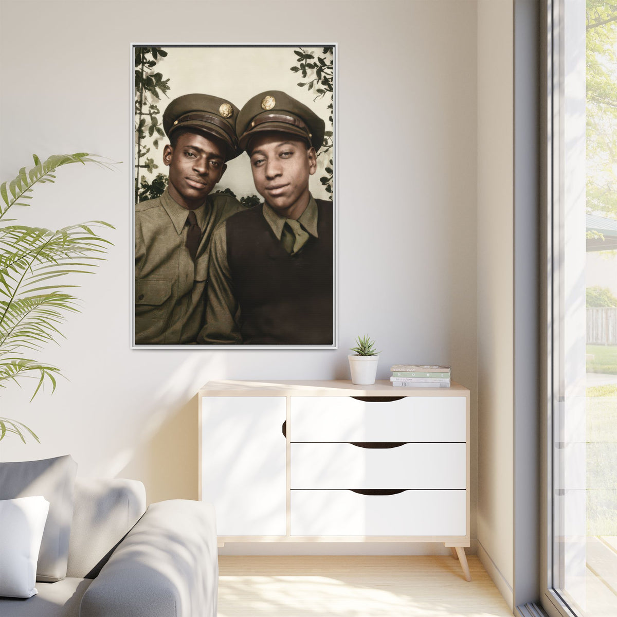 paire 152 | Framed Vintage Photo - Matte Canvas