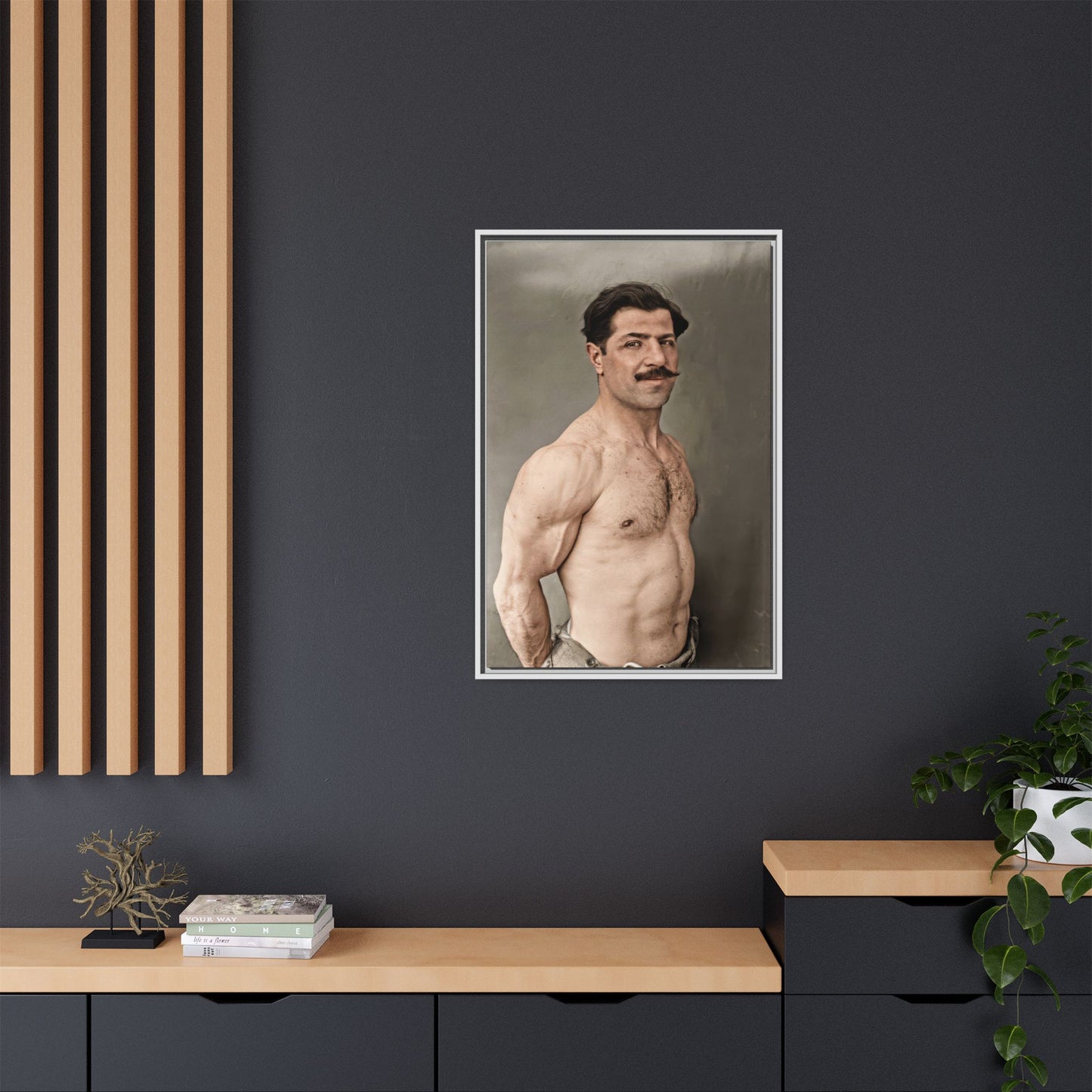 athlétisme 024 | Framed Vintage Photo - Matte Canvas