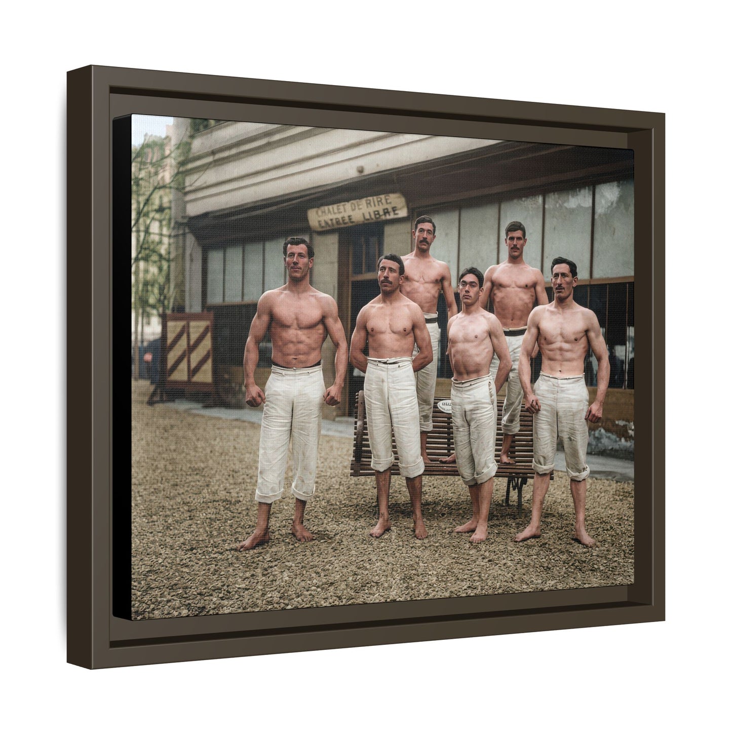athlétisme 044| Framed Vintage Photo - Matte Canvas