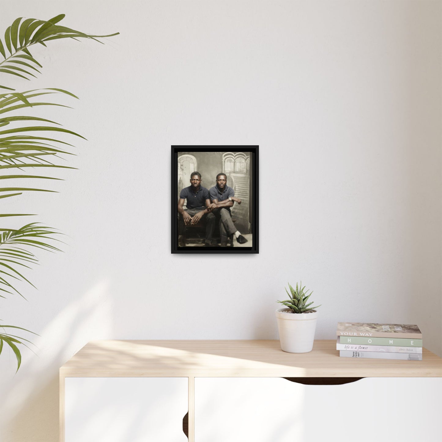 paire 044 | Framed Vintage Photo - Matte Canvas