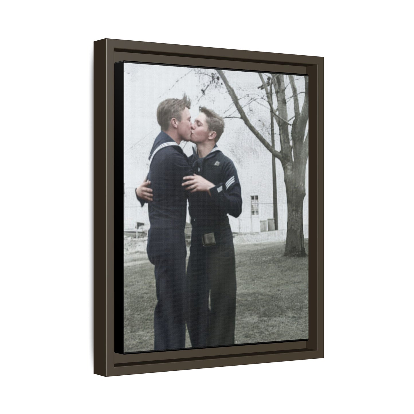 paire 034 | Framed Vintage Photo - Matte Canvas