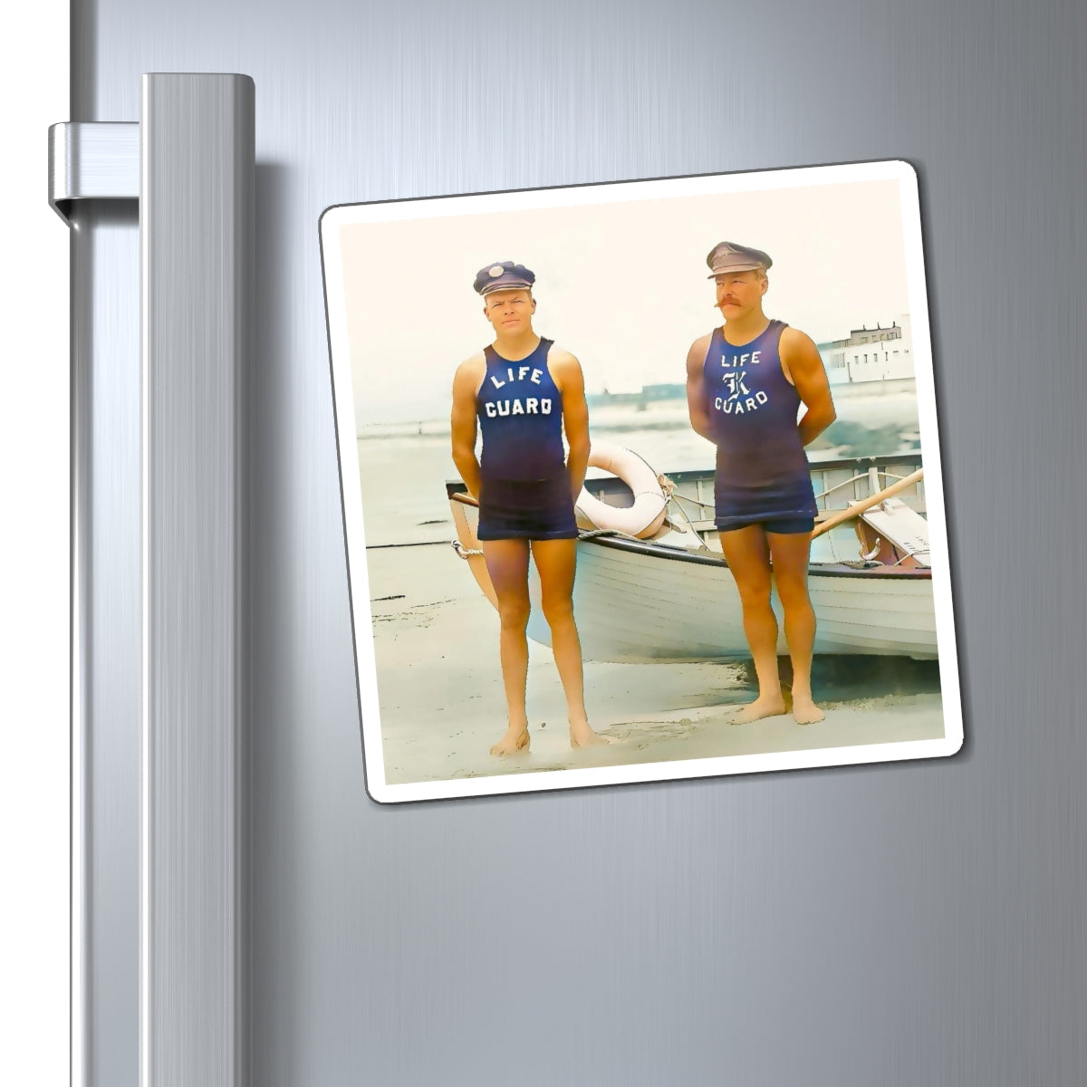 nager 016 | Magnets Vintage Lifeguard Lifeguards Gay Swim Suit Boat Lifesaving Queer LGBTQ