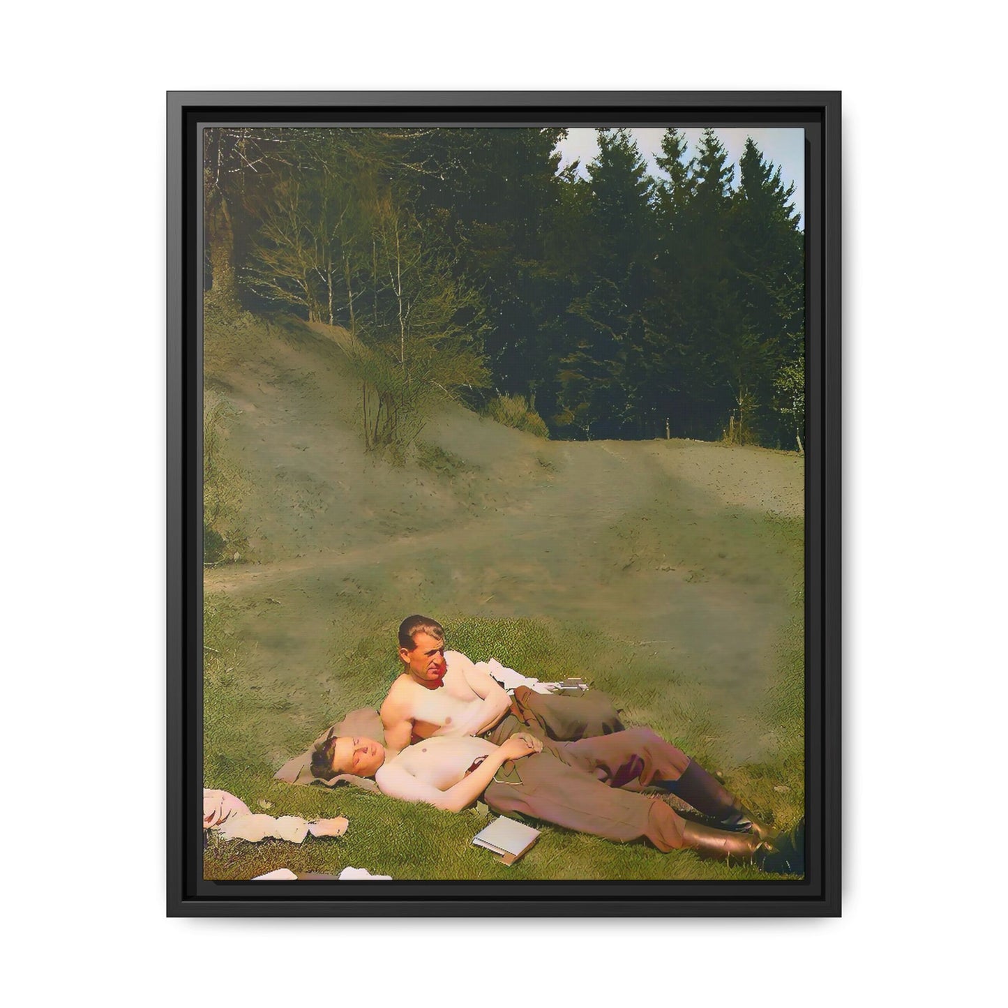 paire 073 | Matte Canvas Framed - Multi-color 16 x 20