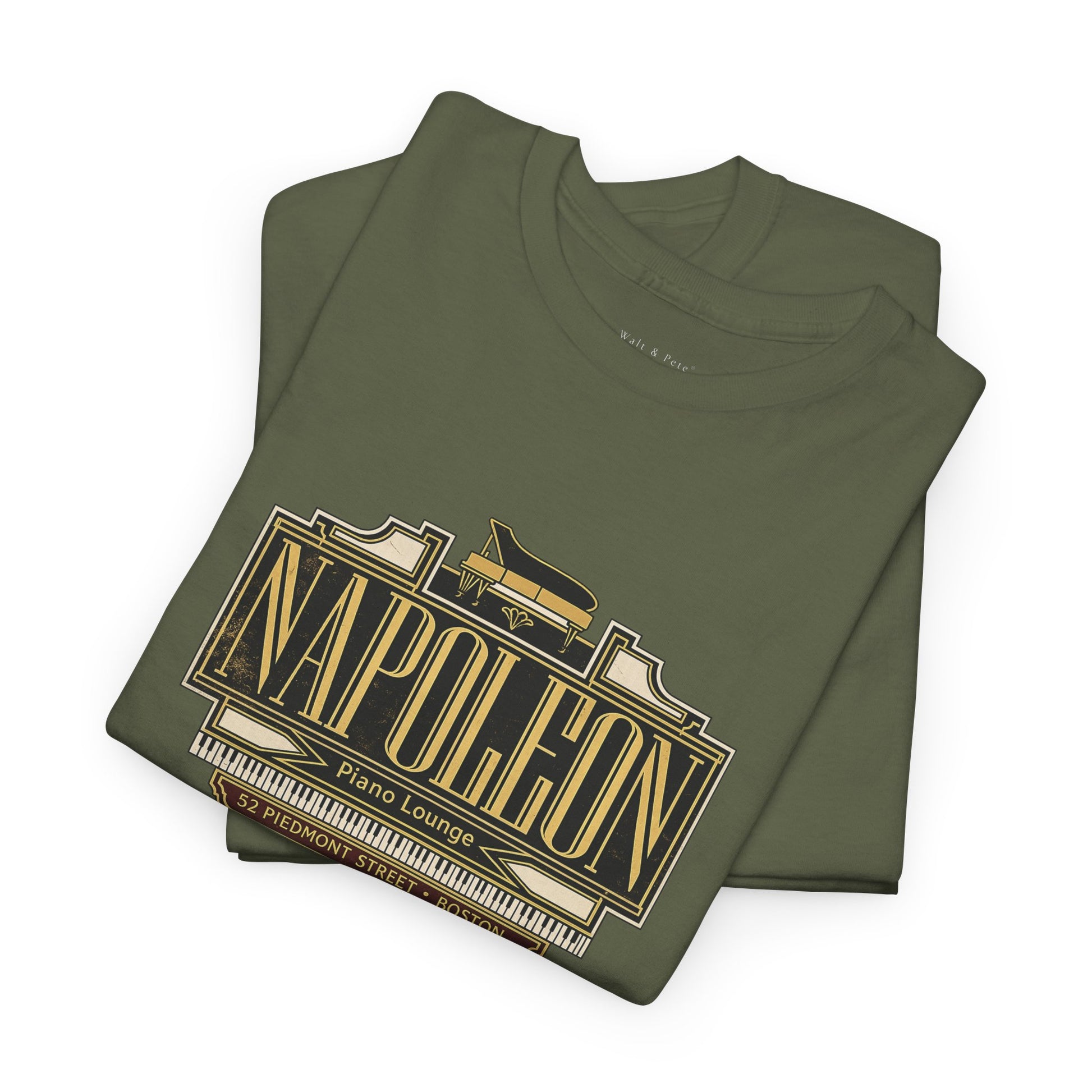 Vintage-inspired Napoleon Piano Lounge Art Deco queer nightlife shirt 