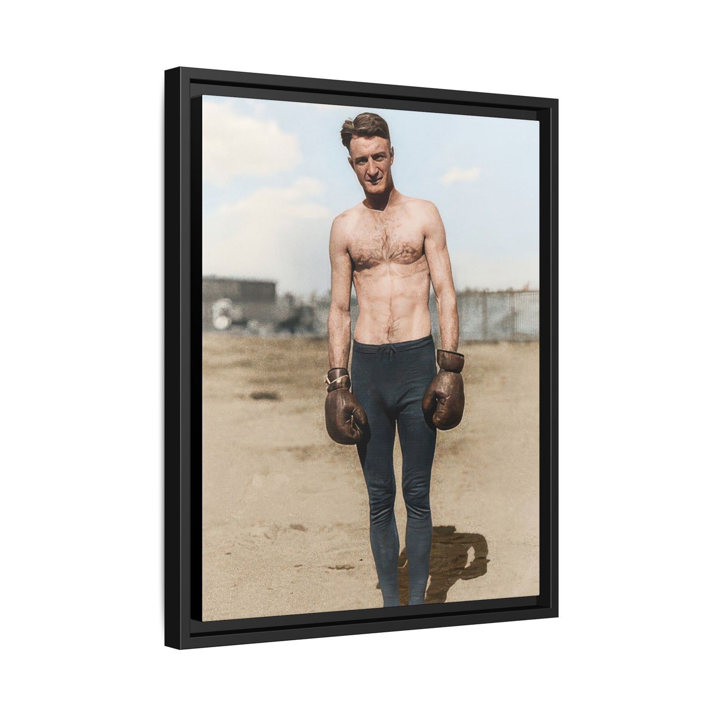 Copy of athlétisme 039 | Framed Vintage Photo - Matte Canvas