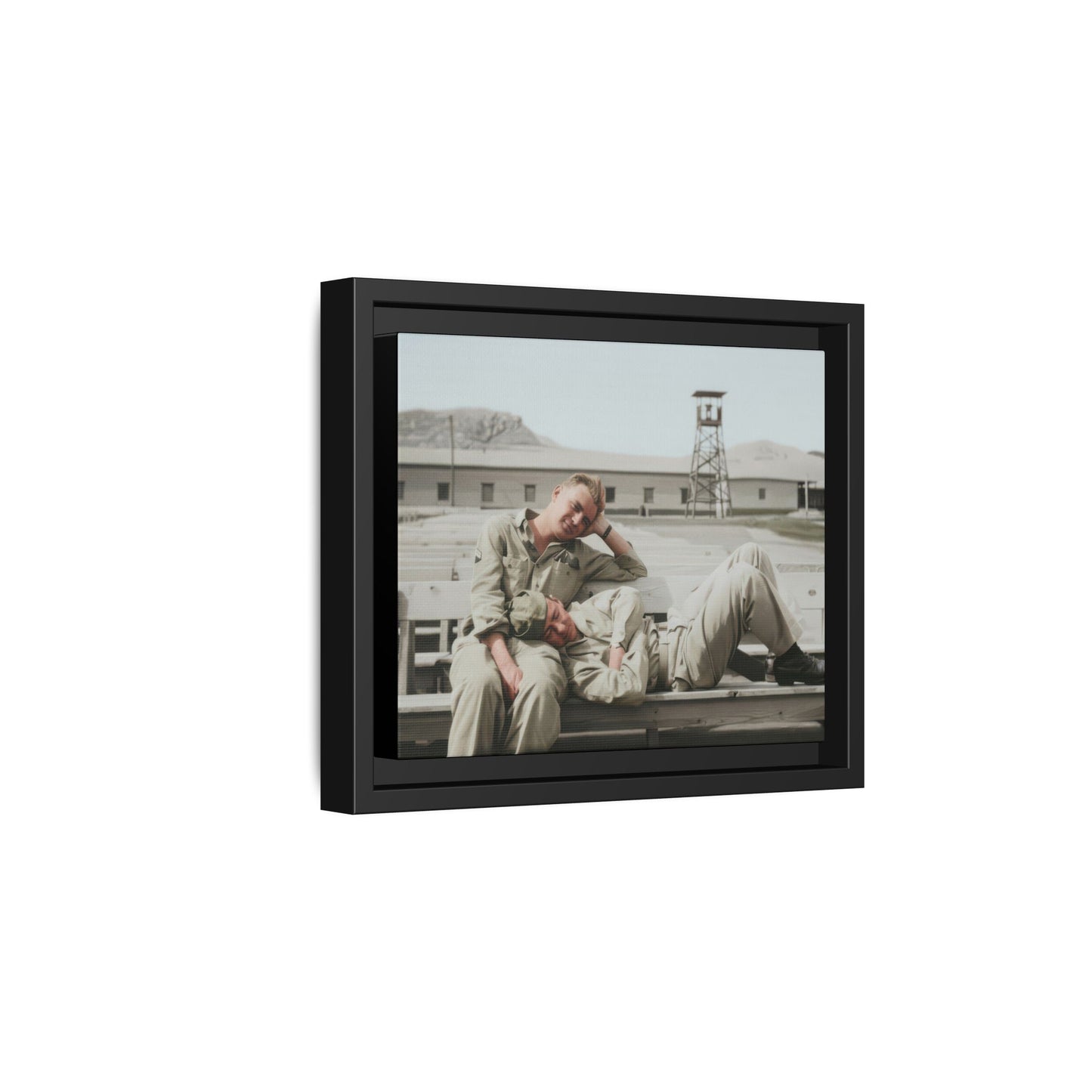paire 096 | Framed Vintage Photo - Matte Canvas