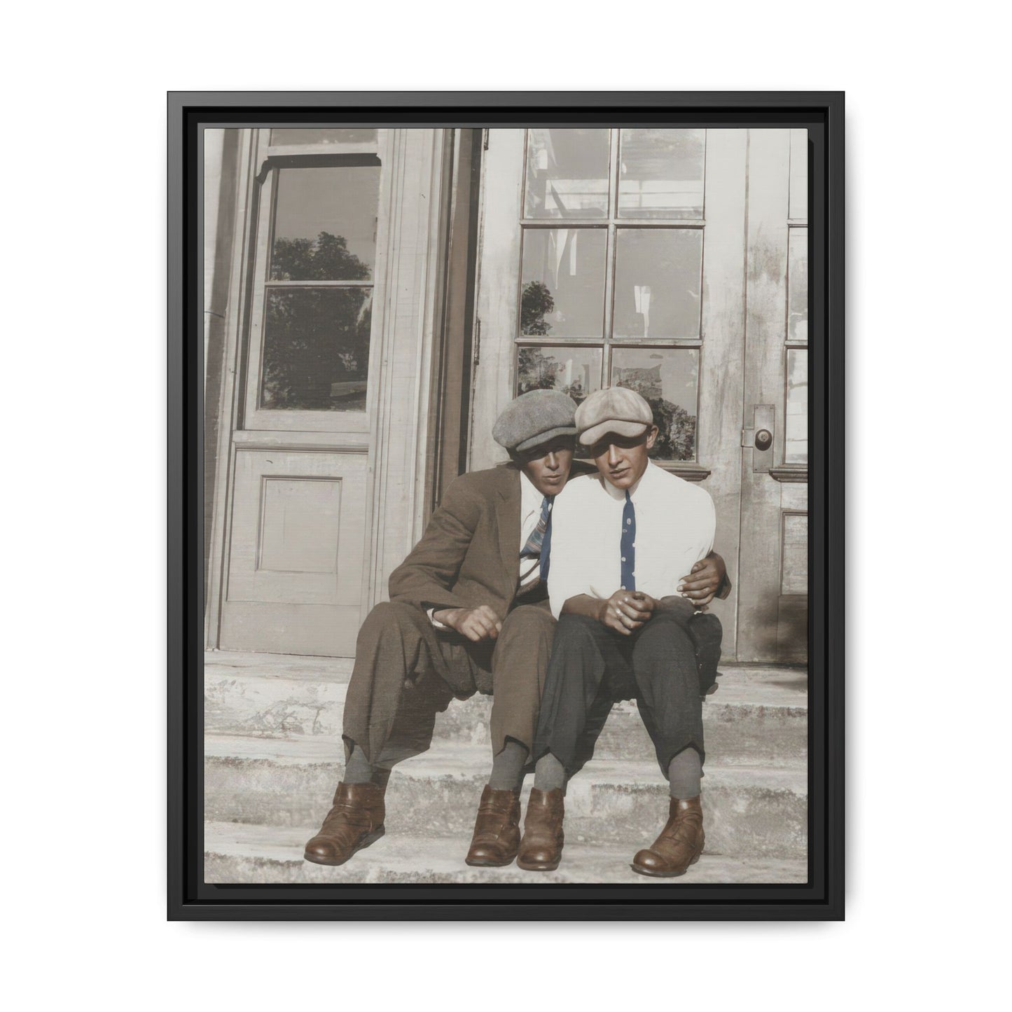 paire 057 | Framed Vintage Photo - Matte Canvas