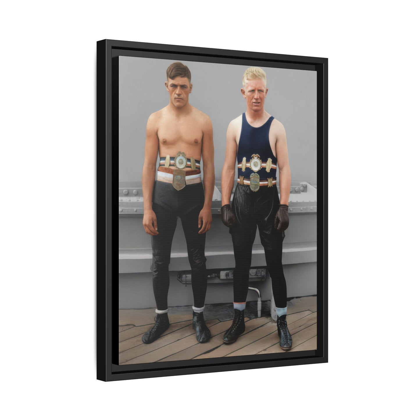 athlétisme 002 | Framed Vintage Photo - Matte Canvas