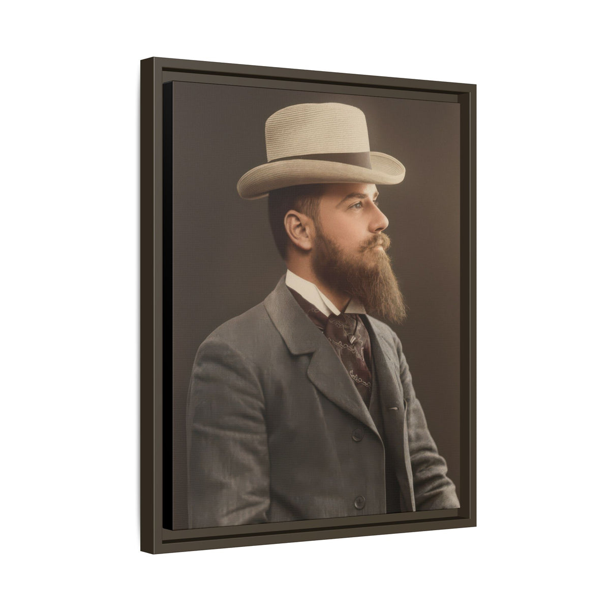 celibataire 014 | Framed Vintage Photo - Matte Canvas
