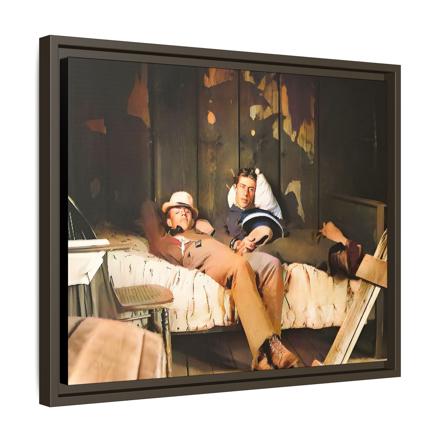 paire 023 | Framed Vintage Photo - Matte Canvas