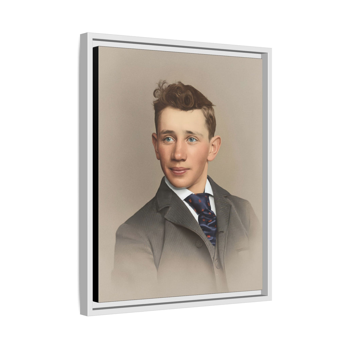 celibataire 038 | Framed Vintage Photo - Matte Canvas