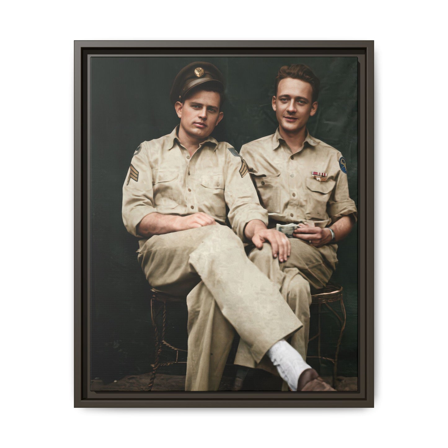 paire 135 | Framed Vintage Photo - Matte Canvas