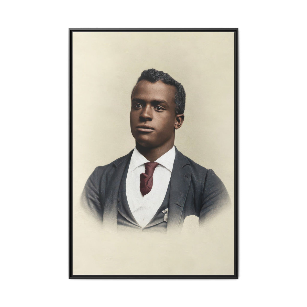 celibataire 027 | Framed Vintage Photo - Matte Canvas