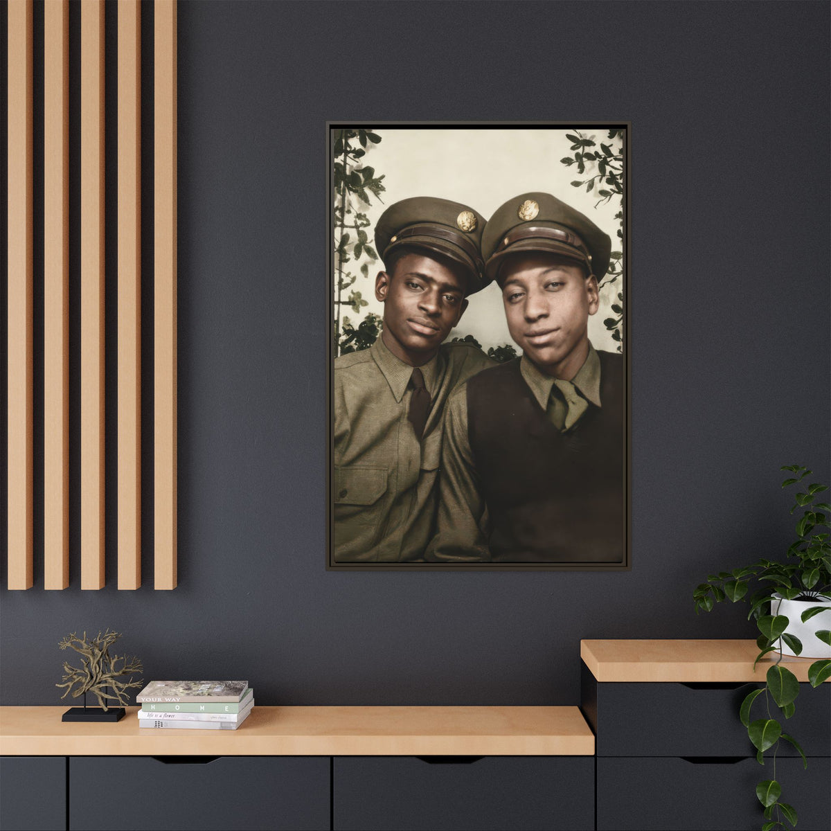 paire 152 | Framed Vintage Photo - Matte Canvas