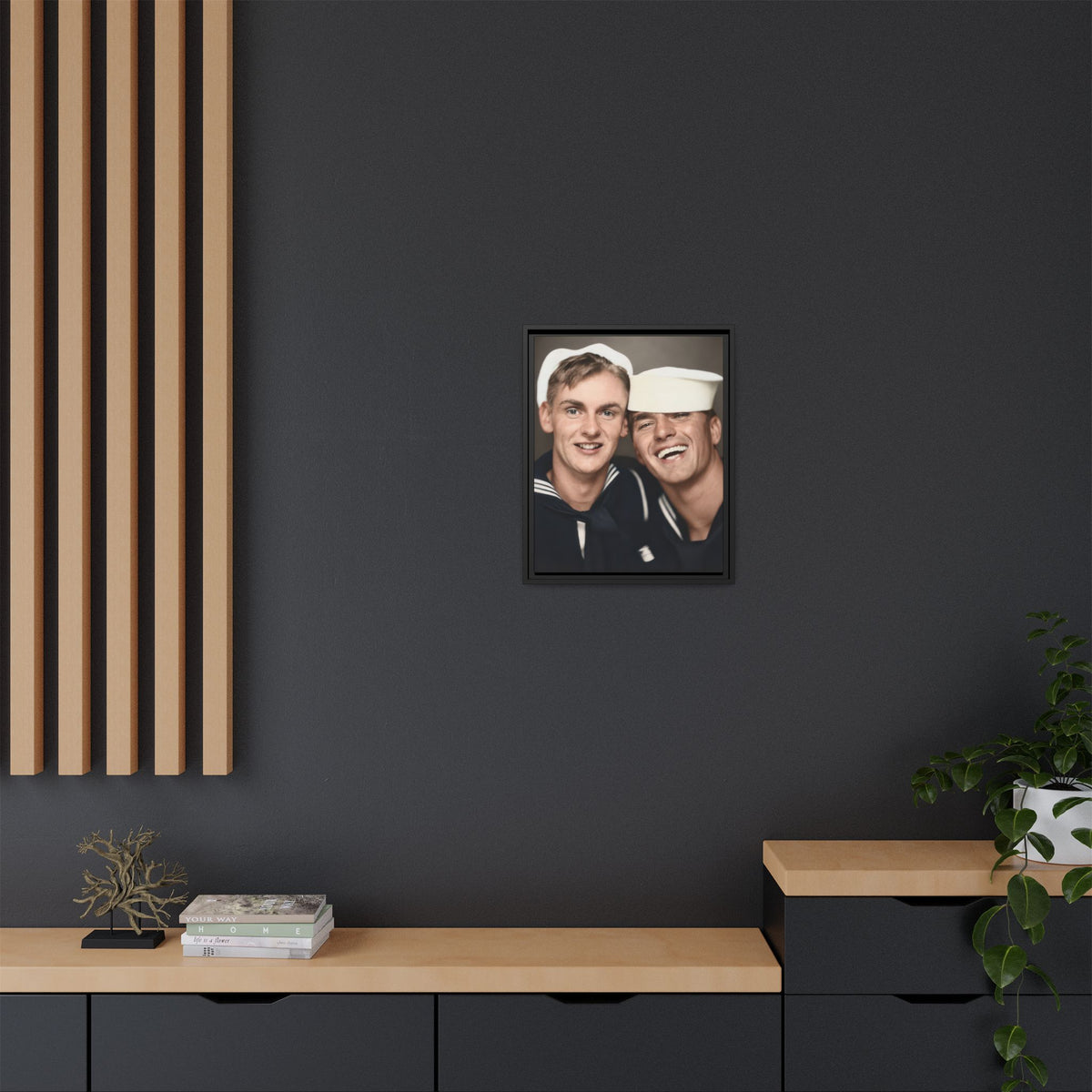 paire 154 | Framed Vintage Photo - Matte Canvas