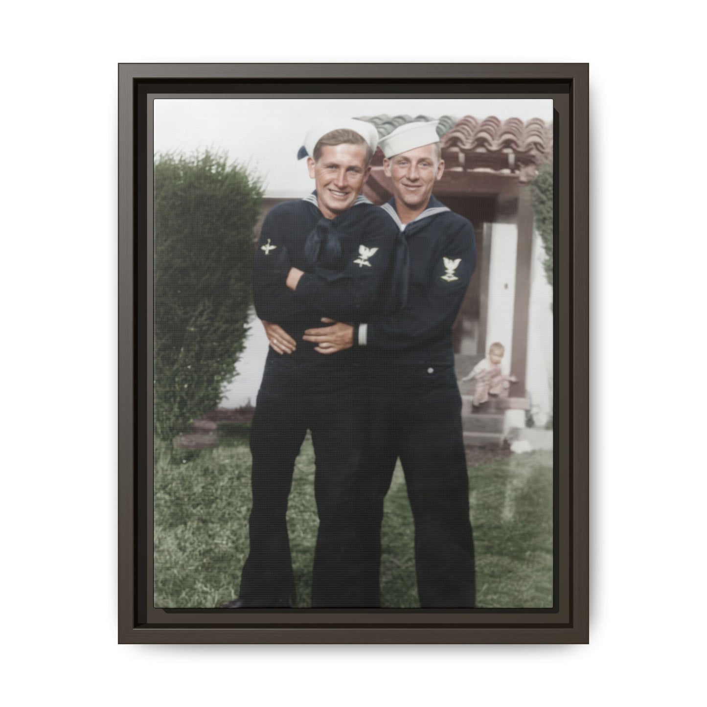 paire 025 | Framed Vintage Photo - Matte Canvas