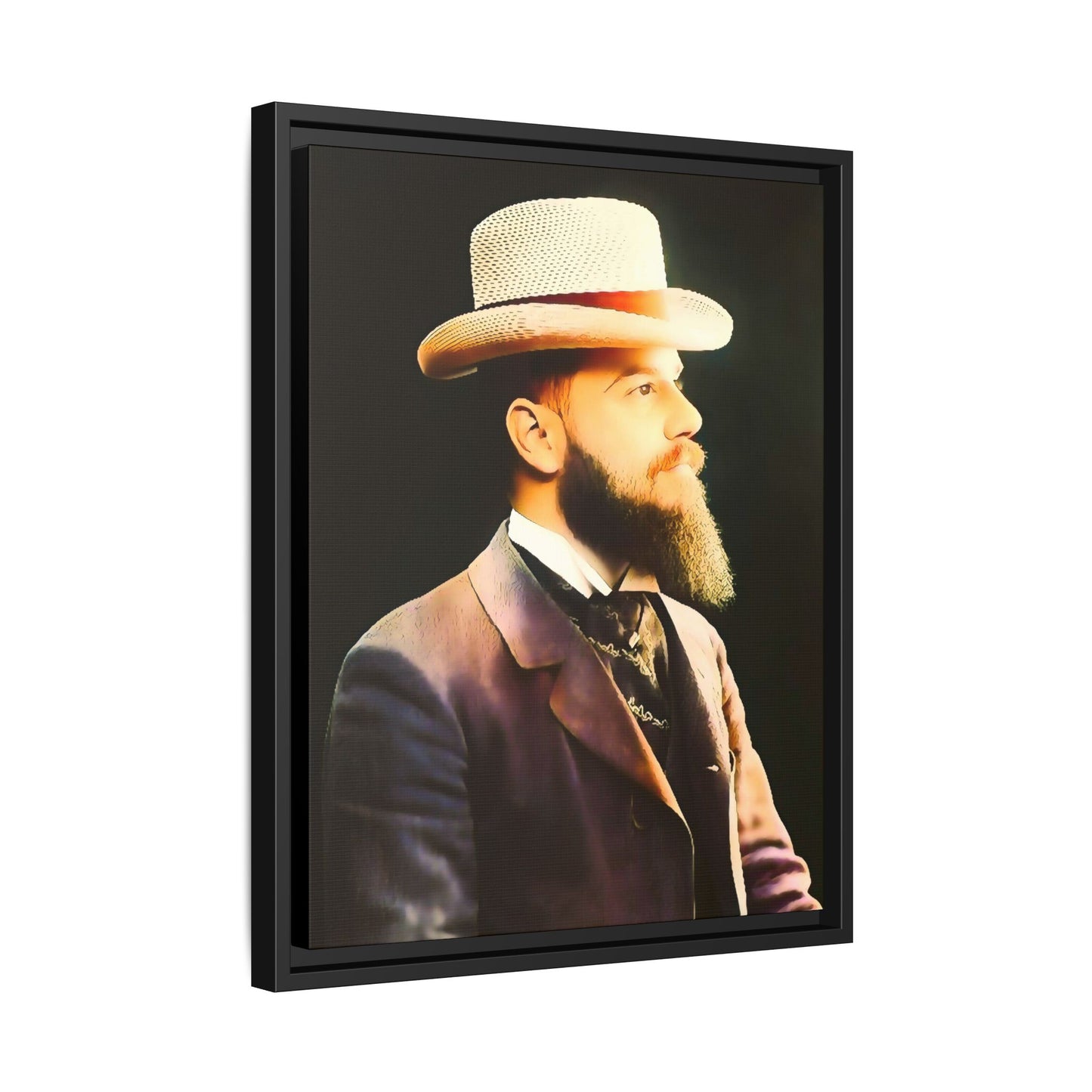 celibataire 014 | Framed Vintage Photo - Matte Canvas