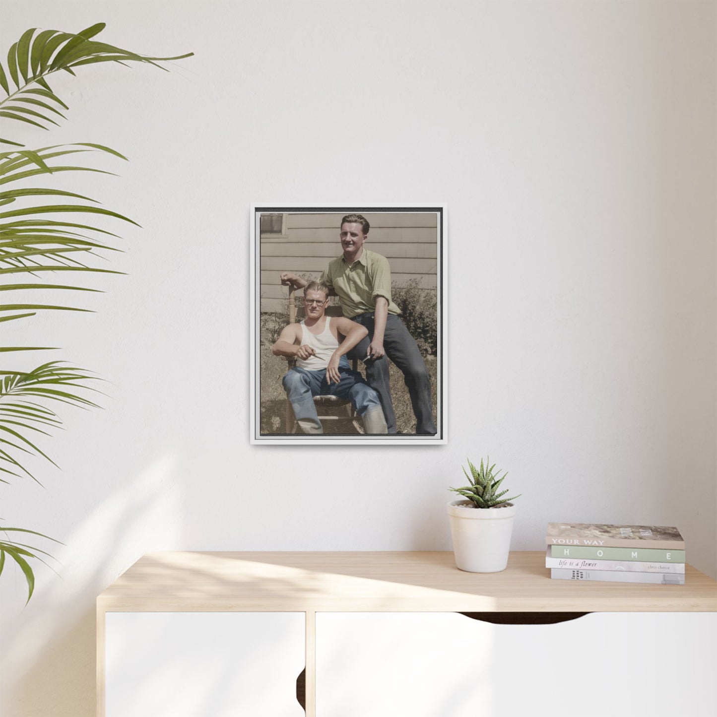 paire 064 | Framed Vintage Photo - Matte Canvas