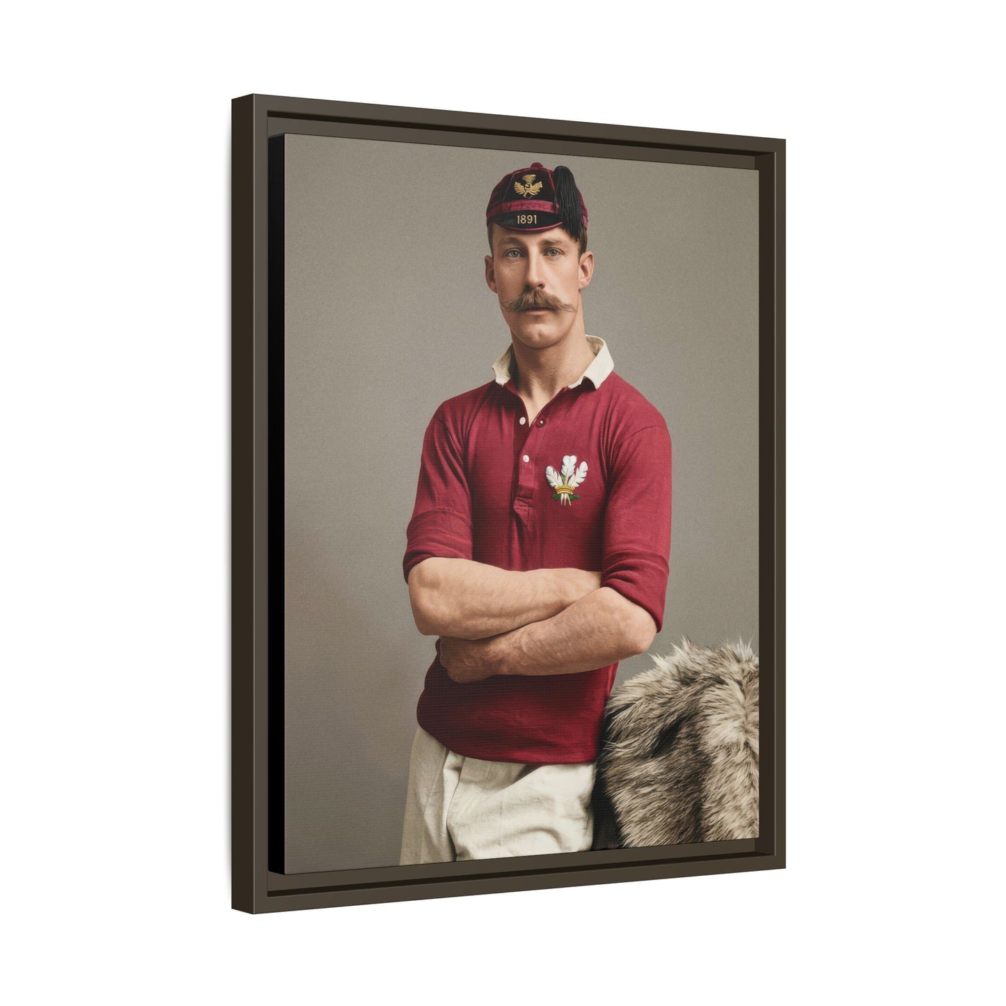 athlétisme 021 | Framed Vintage Photo - Matte Canvas