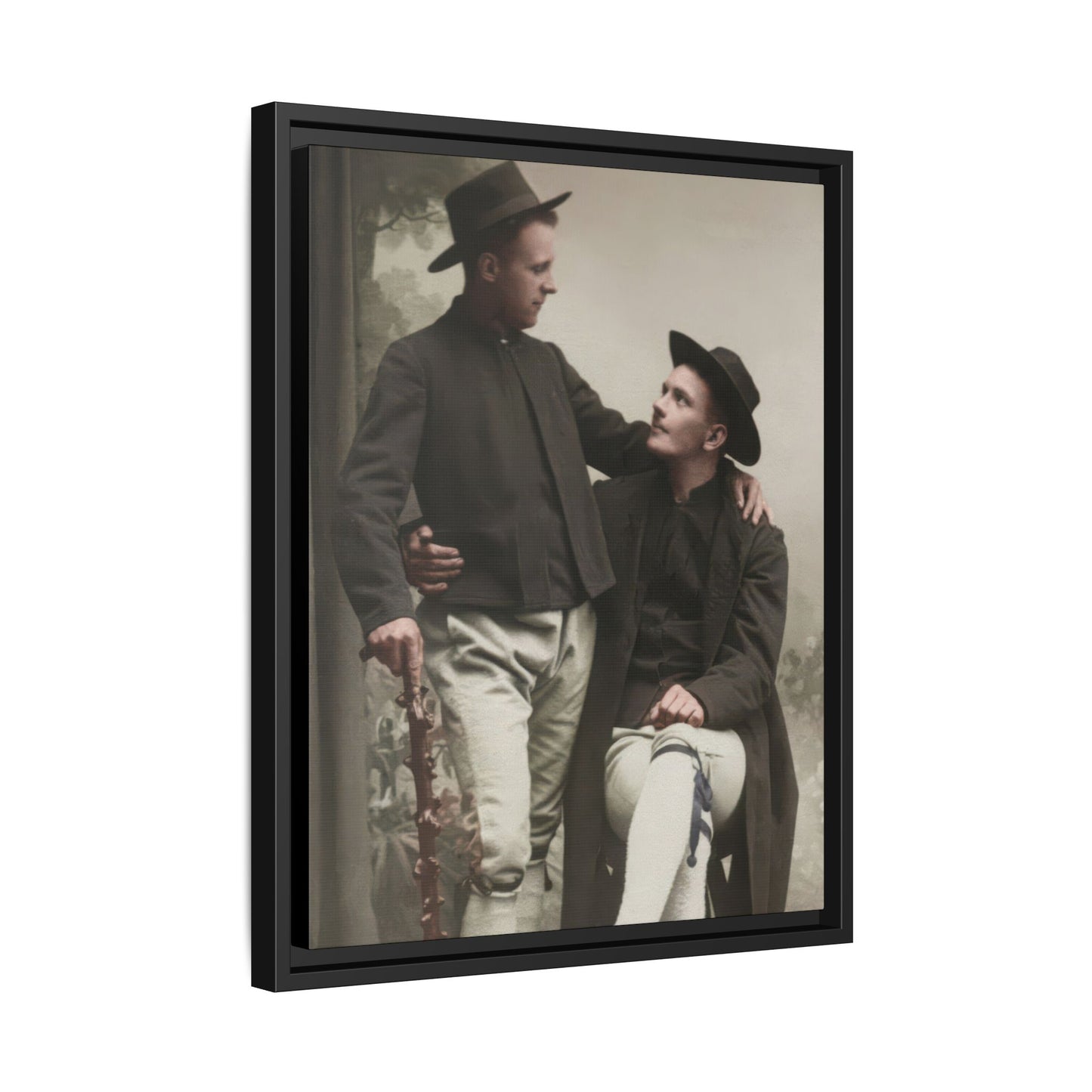 paire 092 | Framed Vintage Photo - Matte Canvas