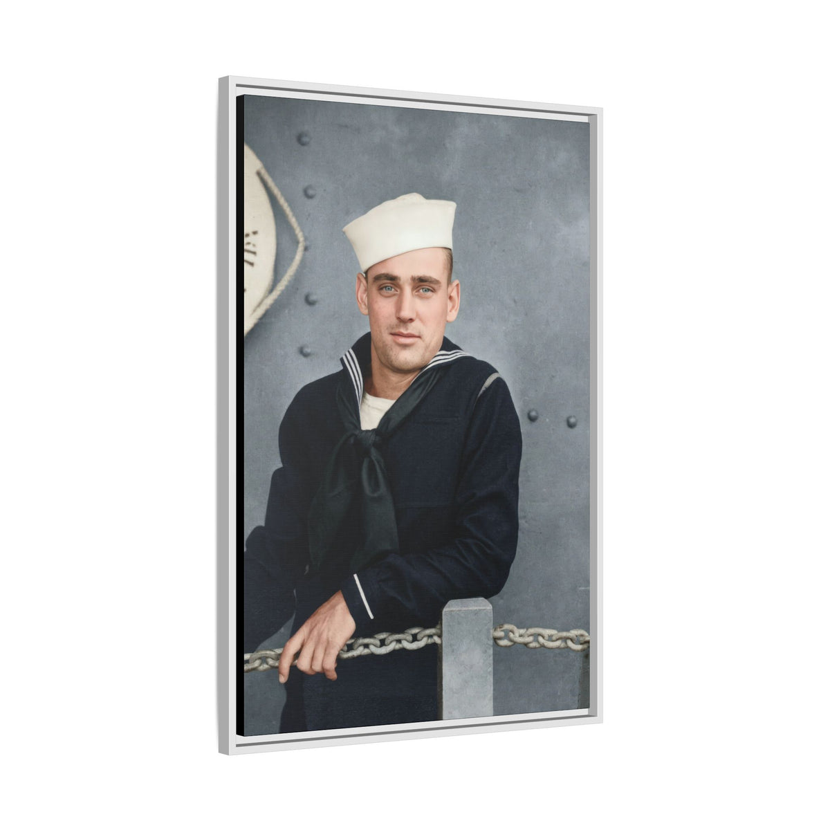 celibataire 023 | Framed Vintage Photo - Matte Canvas