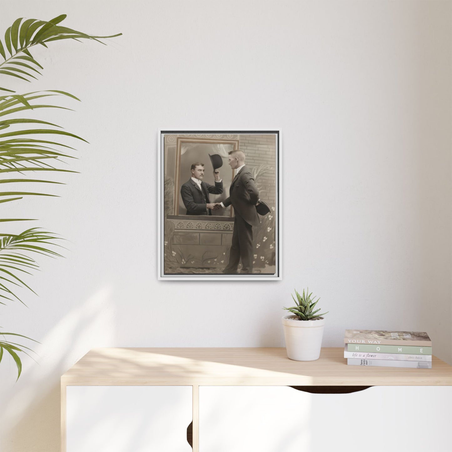 paire 079 | Framed Vintage Photo - Matte Canvas