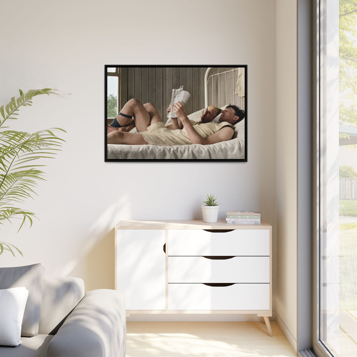 paire 160 | Framed Vintage Photo - Matte Canvas