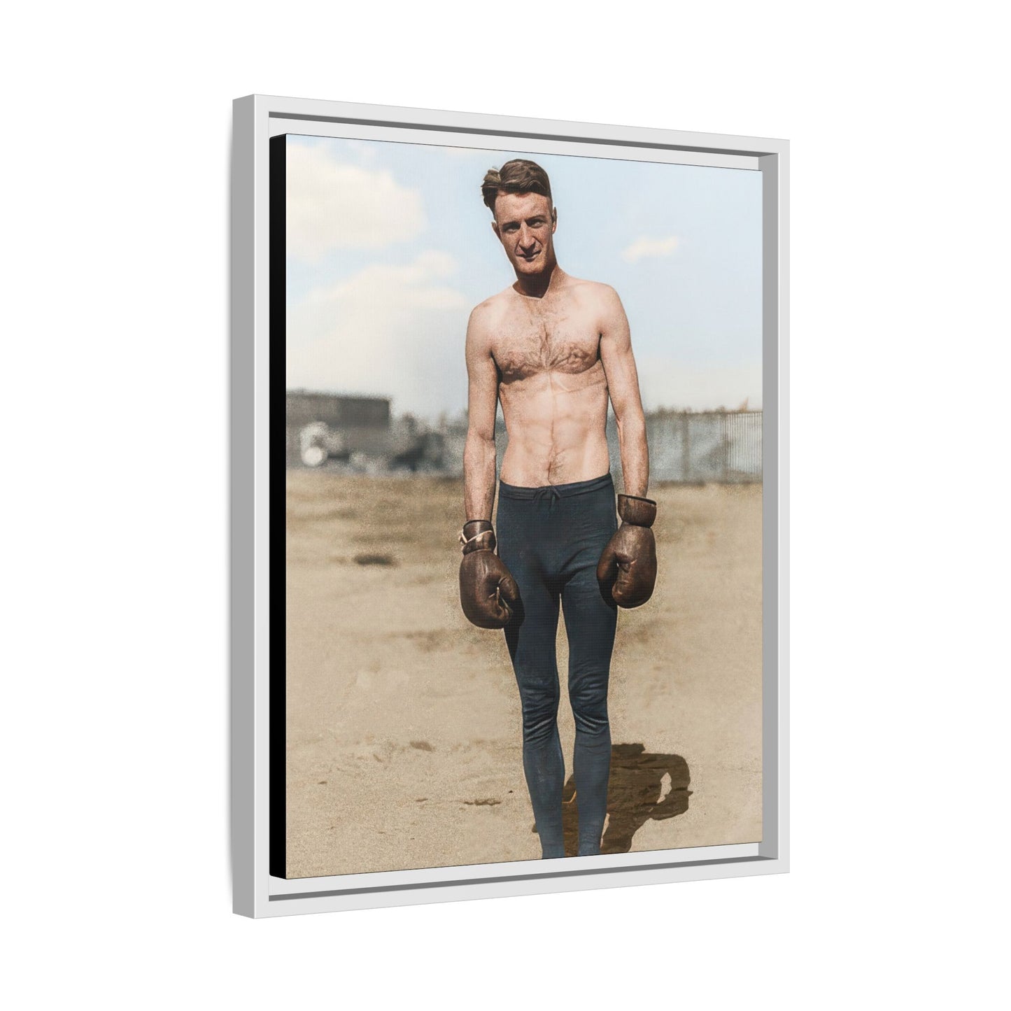 Copy of athlétisme 039 | Framed Vintage Photo - Matte Canvas