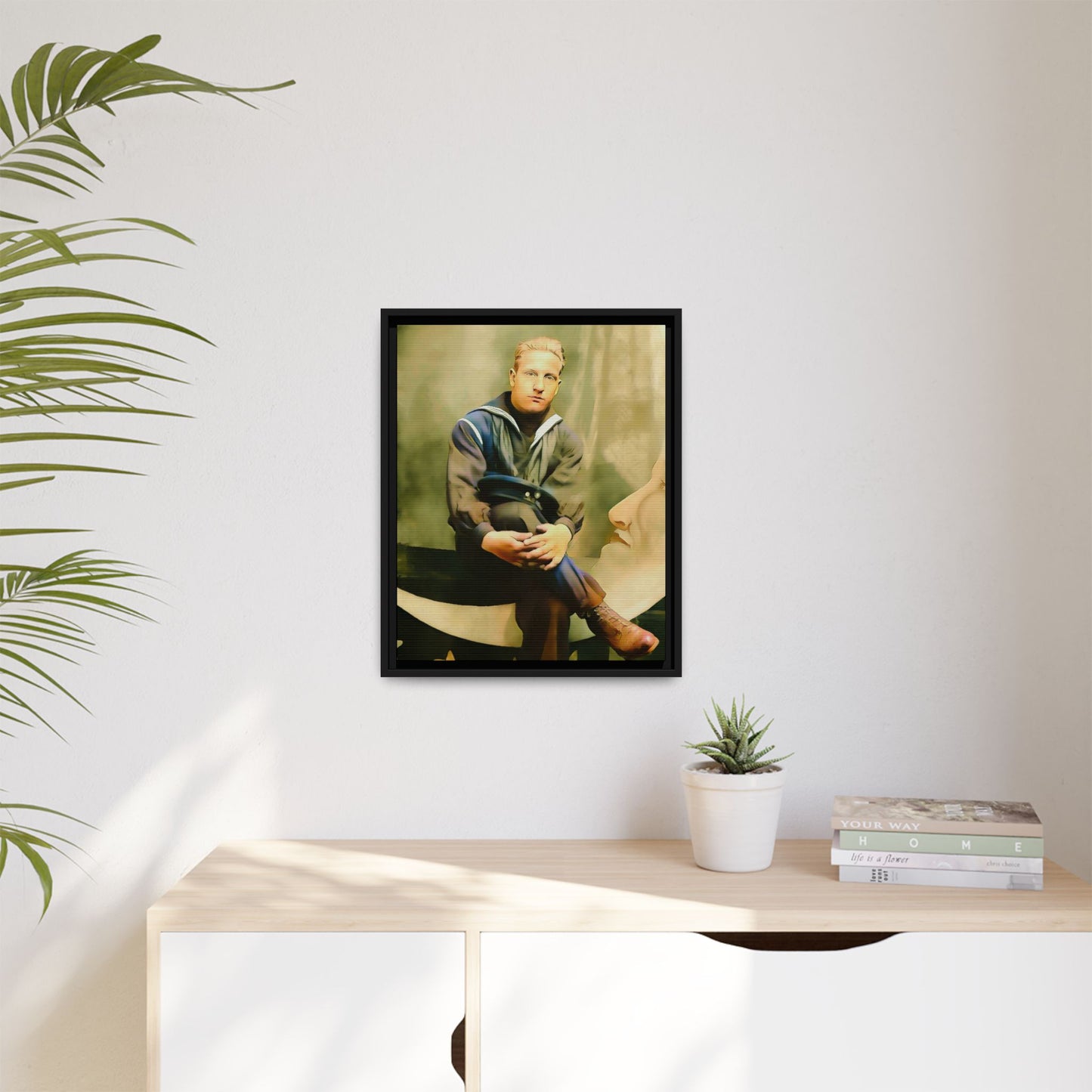 celibataire 016 | Framed Vintage Photo - Matte Canvas