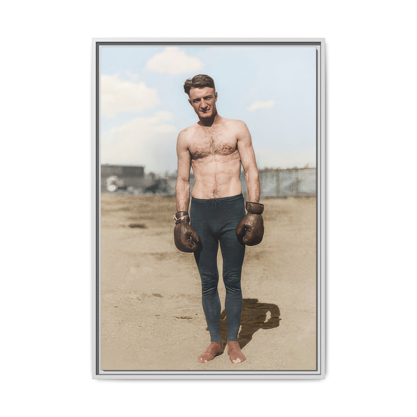 Copy of athlétisme 039 | Framed Vintage Photo - Matte Canvas