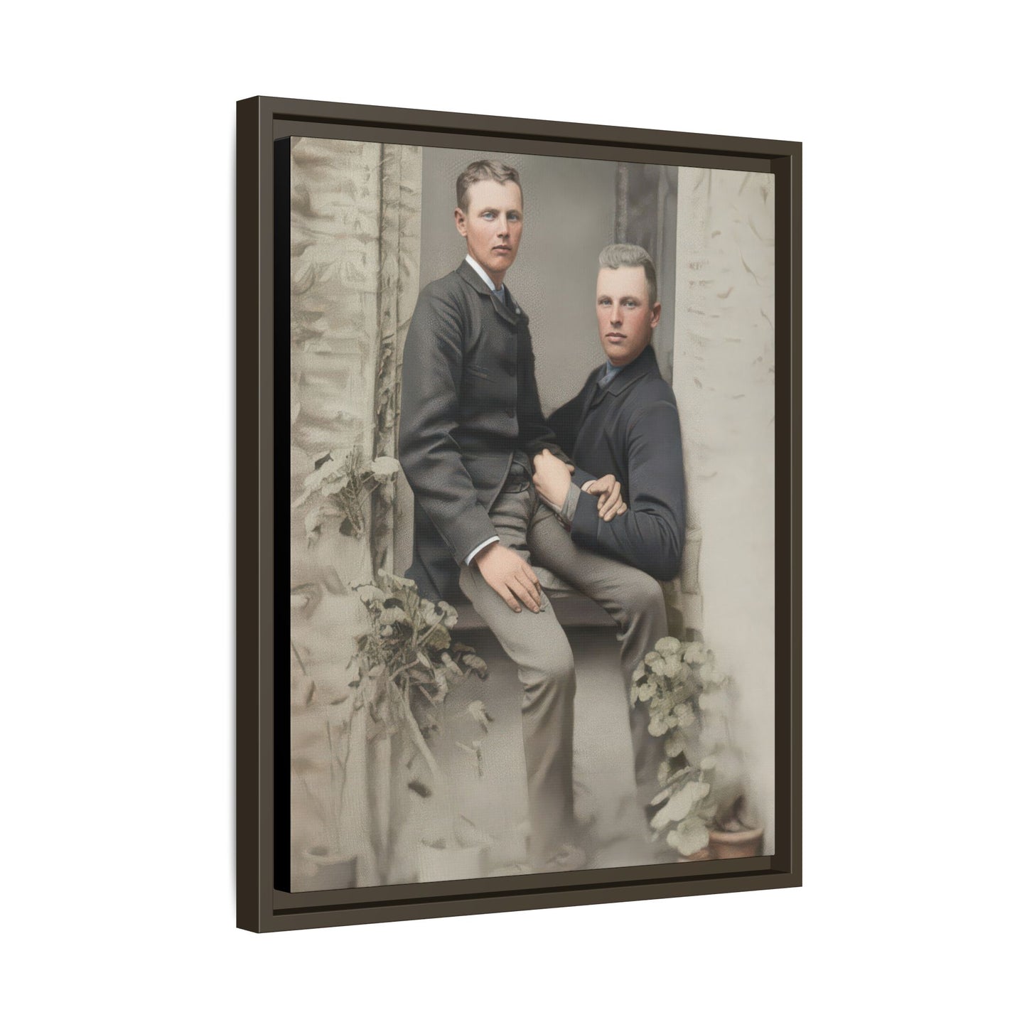 paire 123 | Framed Vintage Photo - Matte Canvas