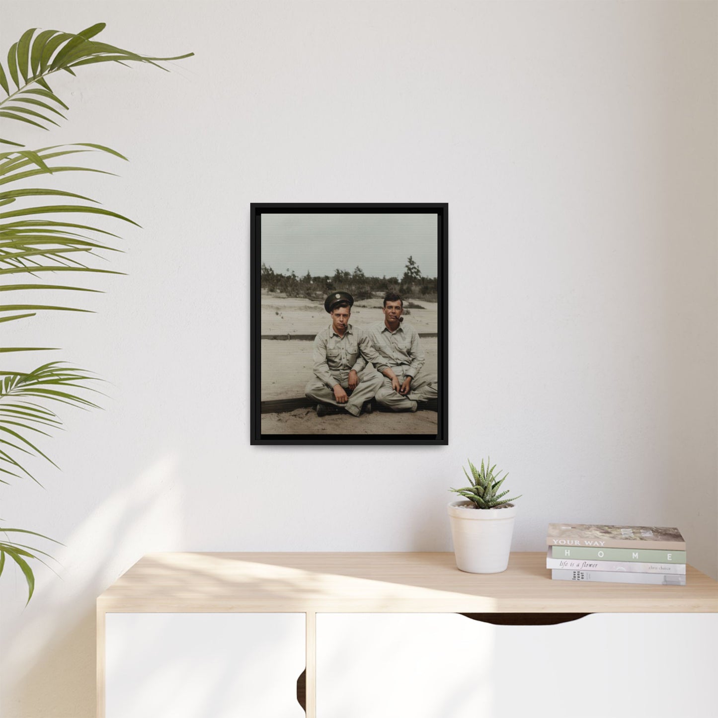 paire 091 | Framed Vintage Photo - Matte Canvas