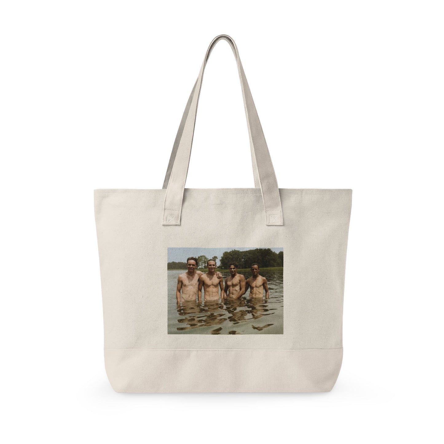 Beach Day Zippered Canvas Tote | Nager 001