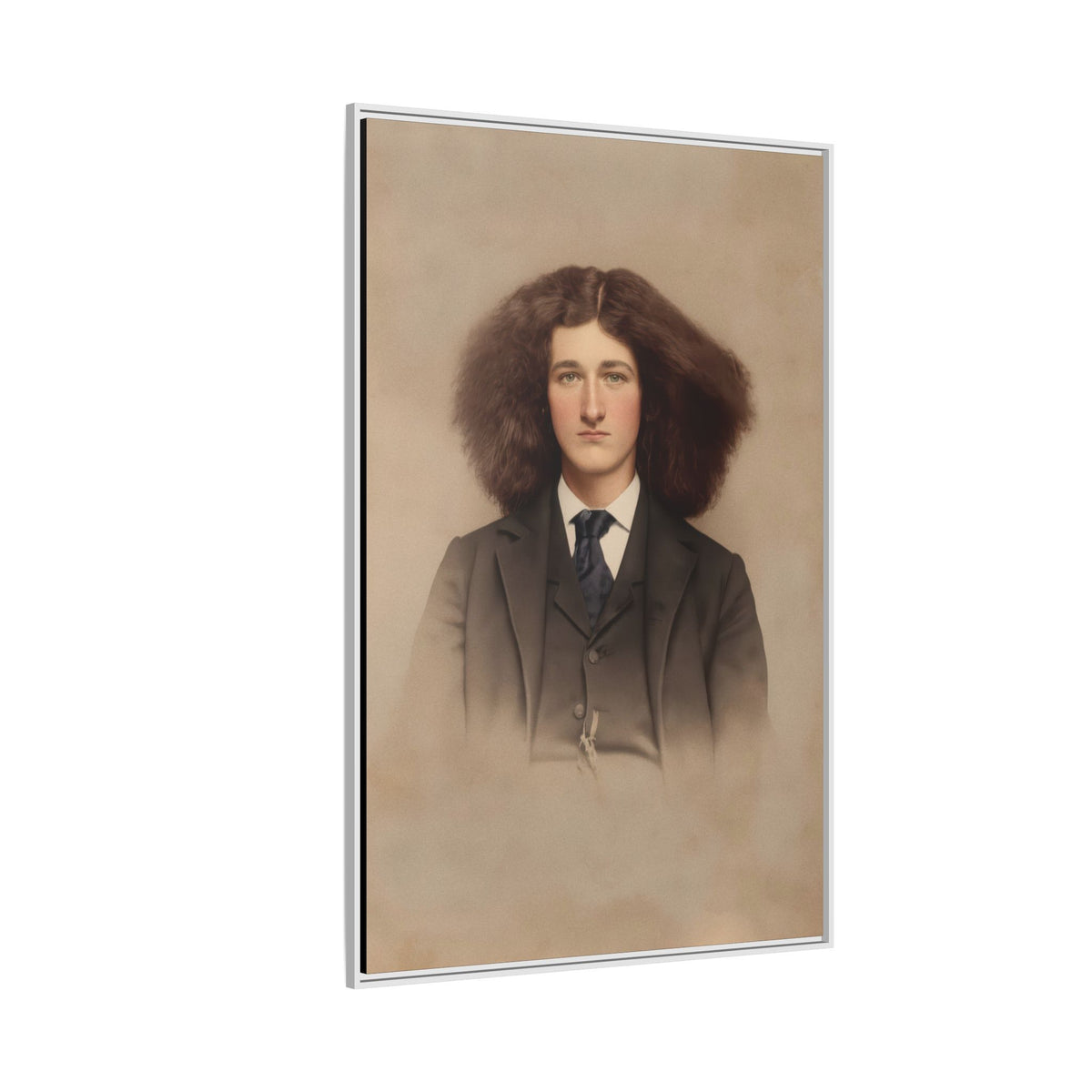 celibataire 033 | Framed Vintage Photo - Matte Canvas