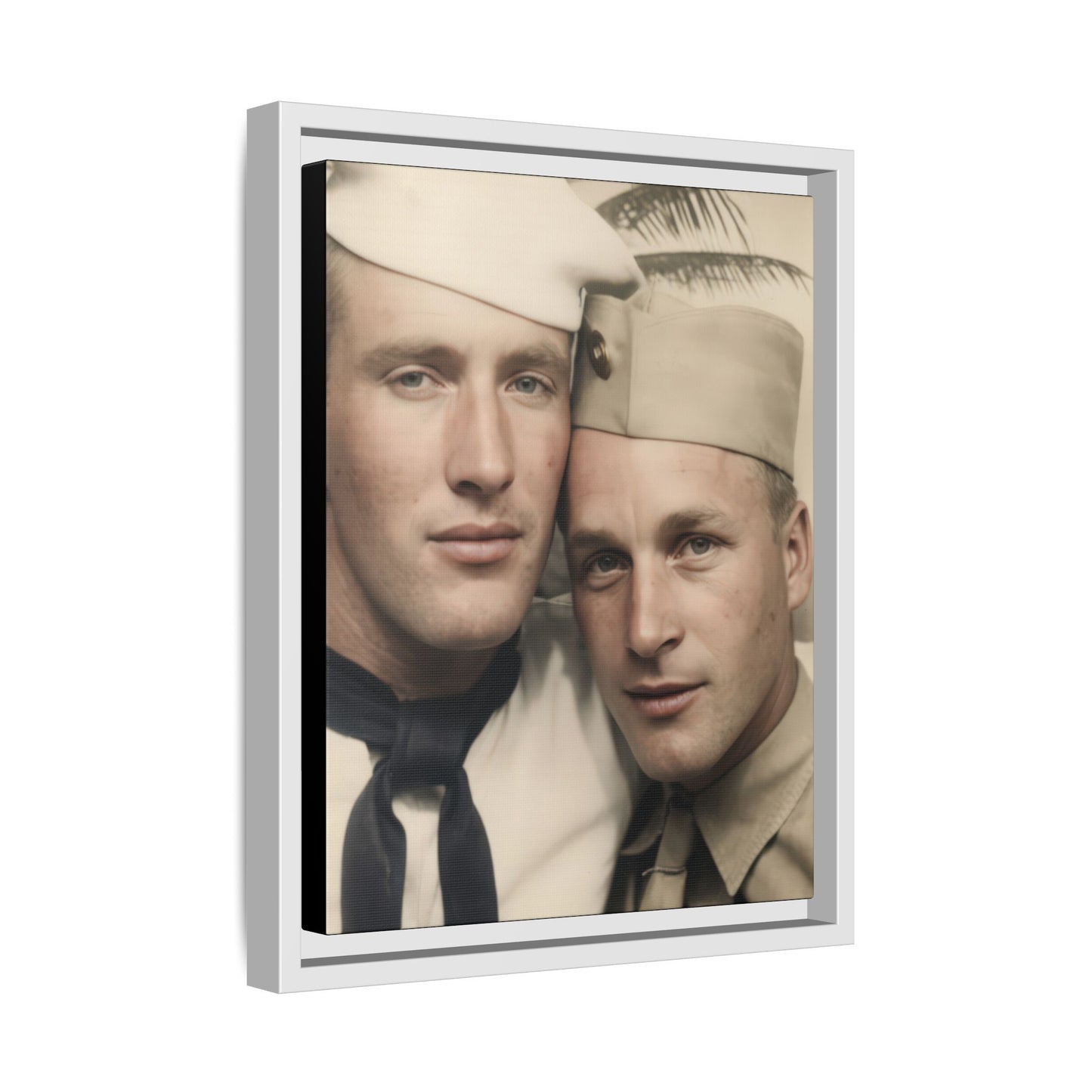 paire 042 | Framed Vintage Photo - Matte Canvas