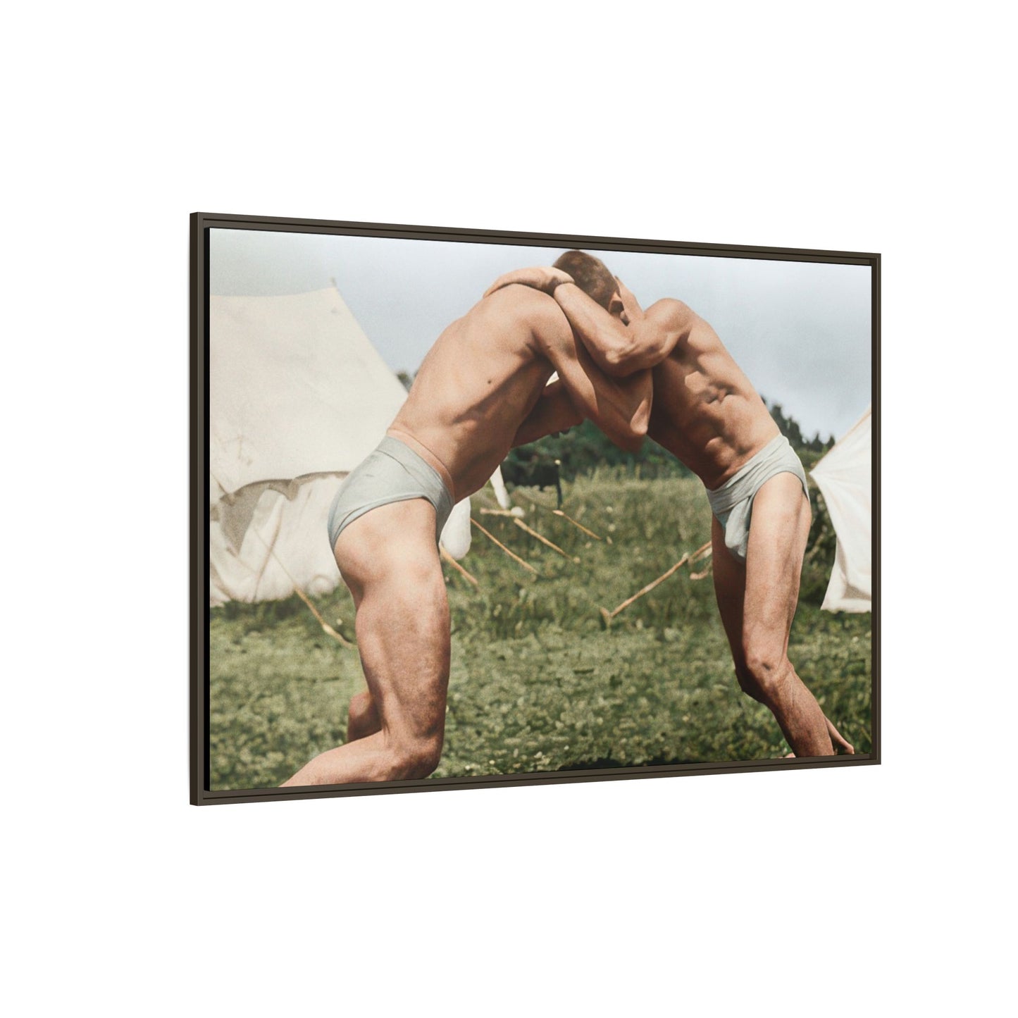 athlétisme 019 | Framed Vintage Photo - Matte Canvas