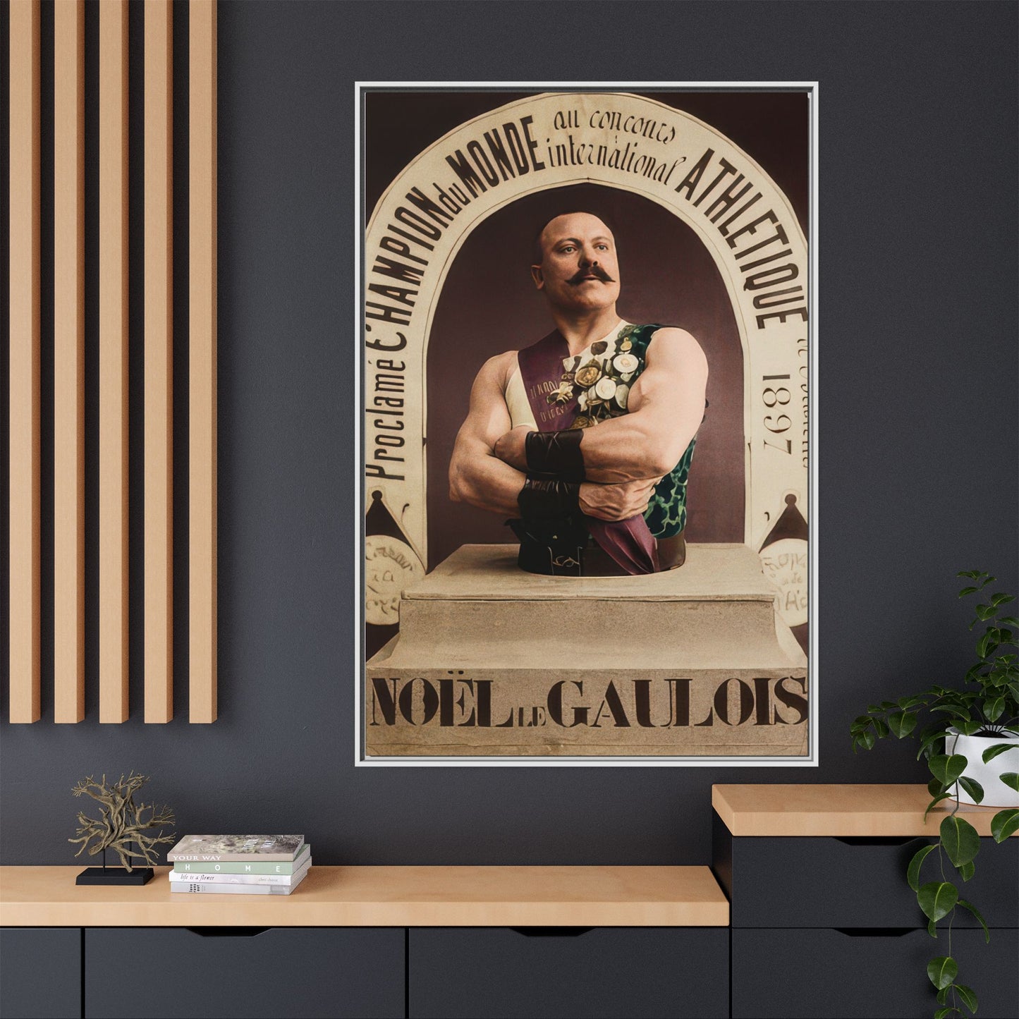 athlétisme 045 | Framed Vintage Photo - Matte Canvas