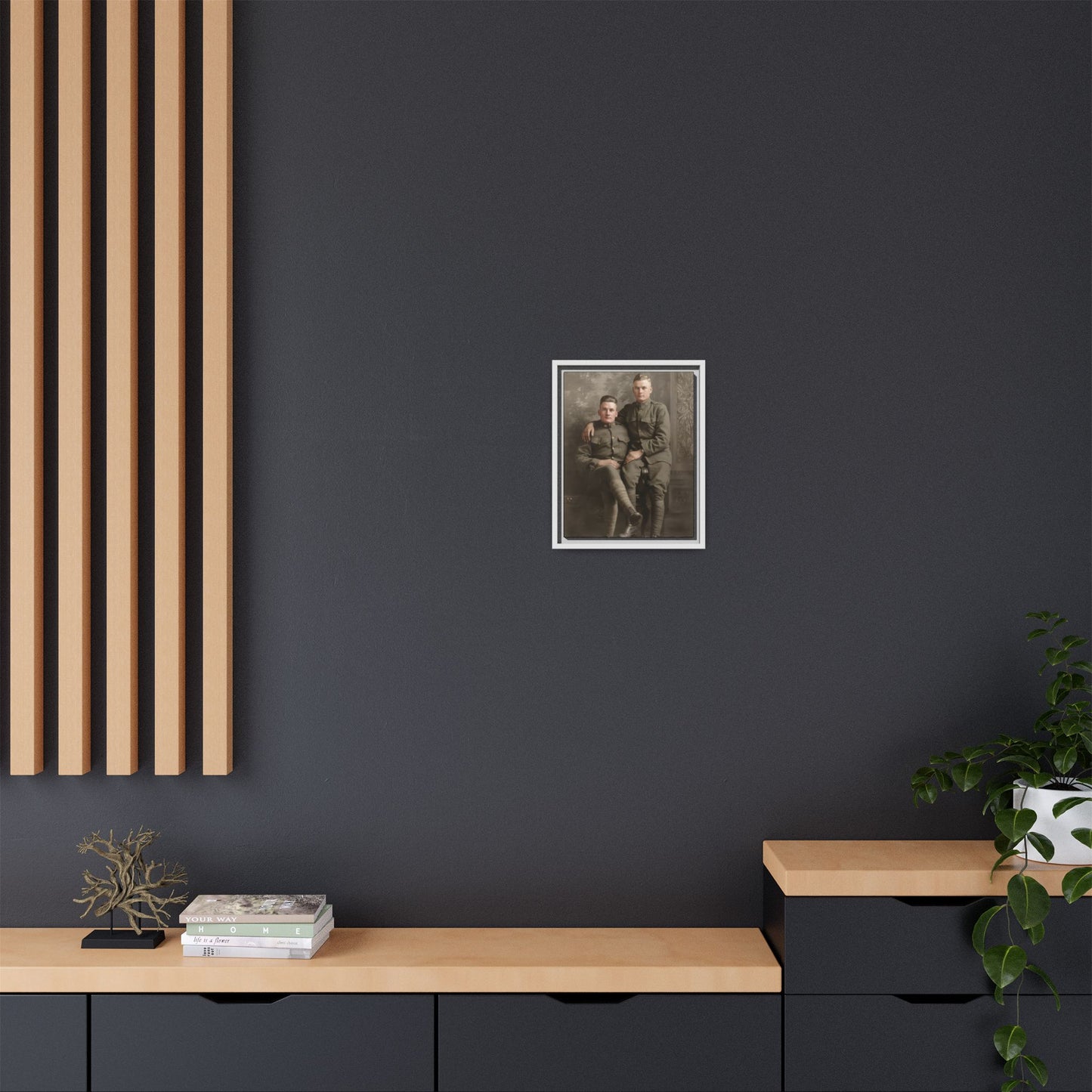 paire 114 | Framed Vintage Photo - Matte Canvas