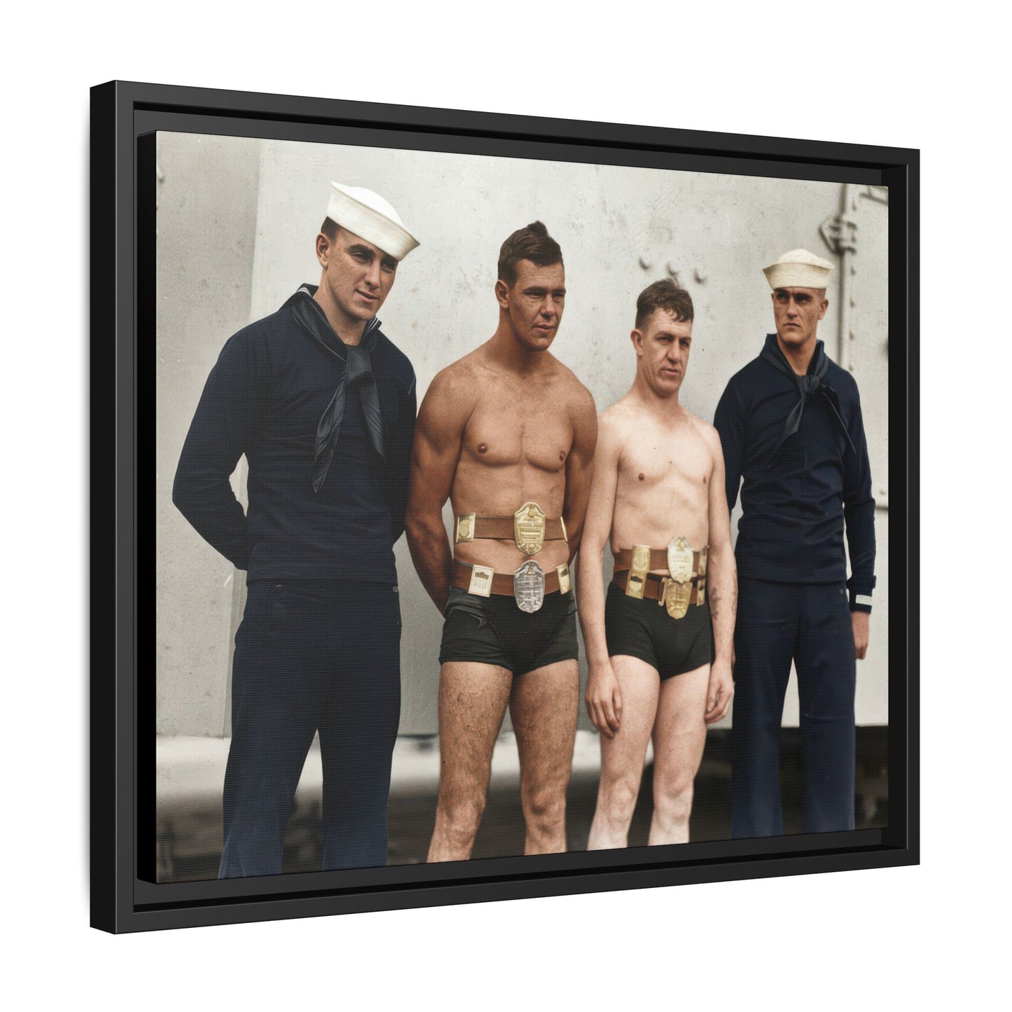 athlétisme 049 | Framed Vintage Photo - Matte Canvas