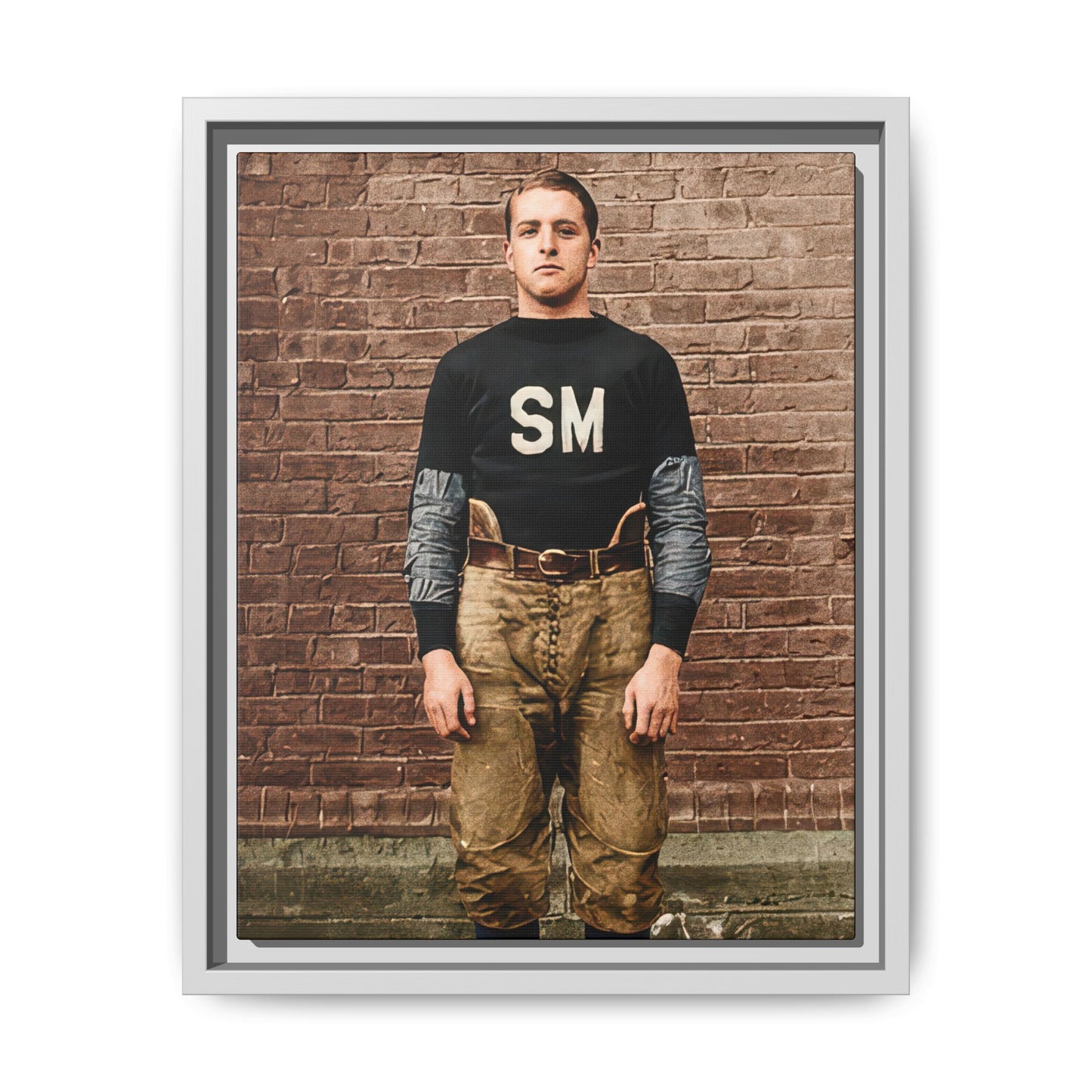 athlétisme 040 | Framed Vintage Photo - Matte Canvas