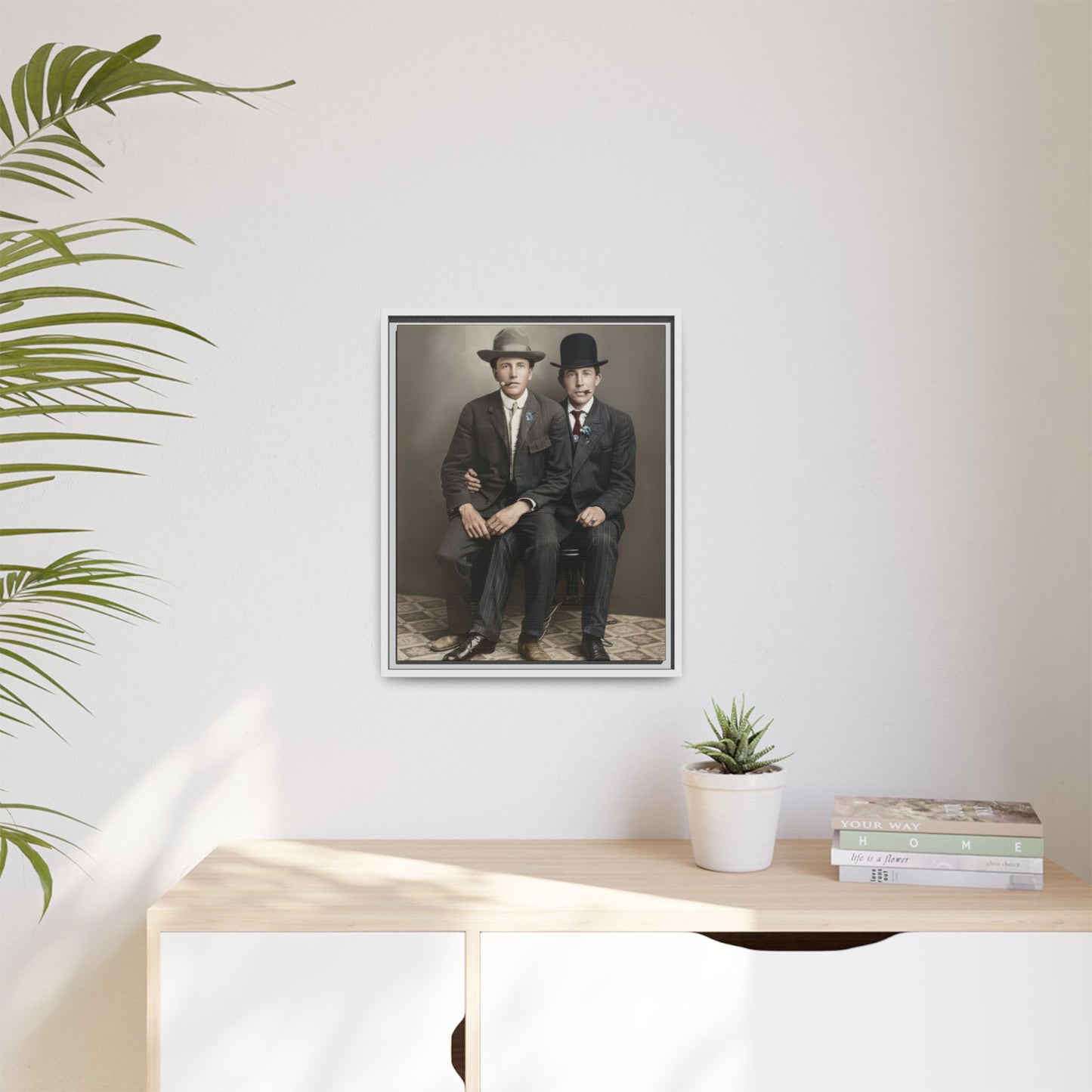 paire 083 | Framed Vintage Photo - Matte Canvas