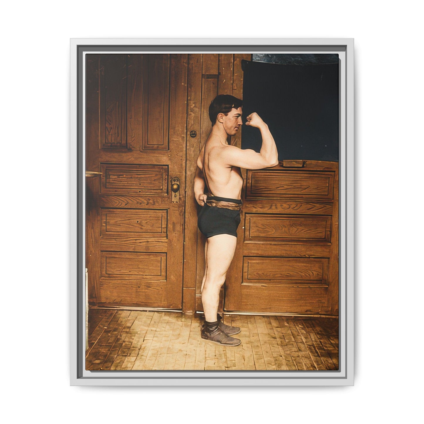 athlétisme 023 | Framed Vintage Photo - Matte Canvas
