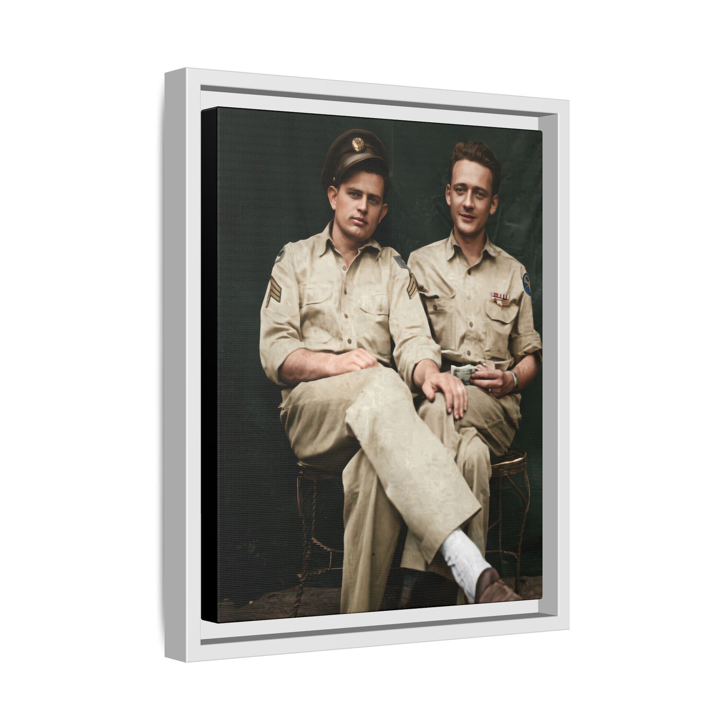 paire 135 | Framed Vintage Photo - Matte Canvas