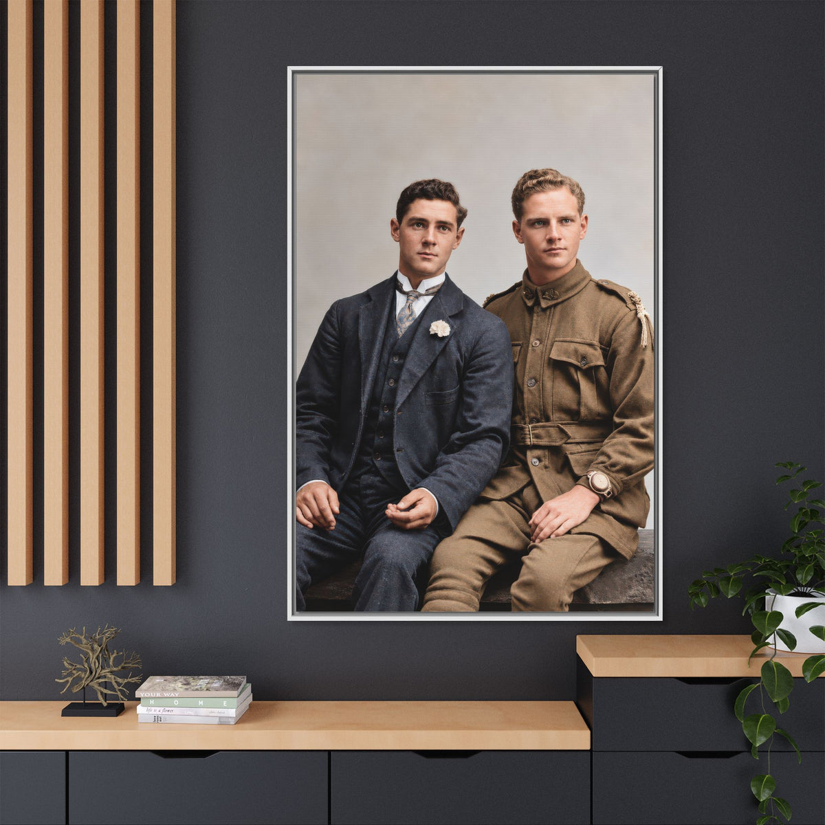 paire 169 | Framed Vintage Photo - Matte Canvas