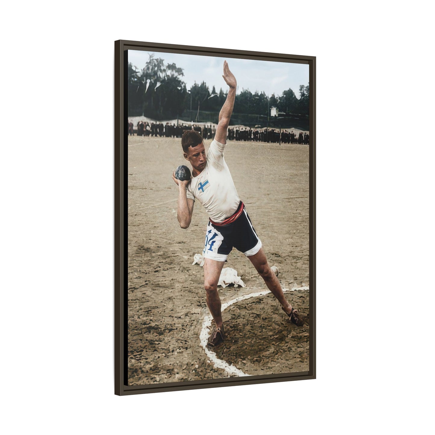 athlétisme 037 | Framed Vintage Photo - Matte Canvas