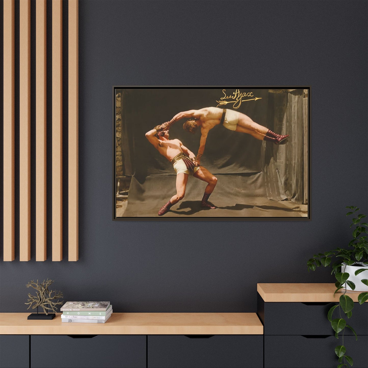 athlétisme 013 | Framed Vintage Photo - Matte Canvas