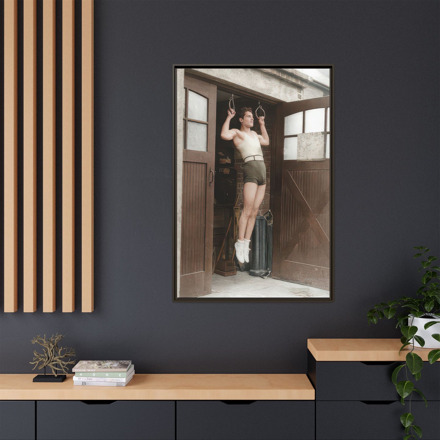 athlétisme 031 | Framed Vintage Photo - Matte Canvas