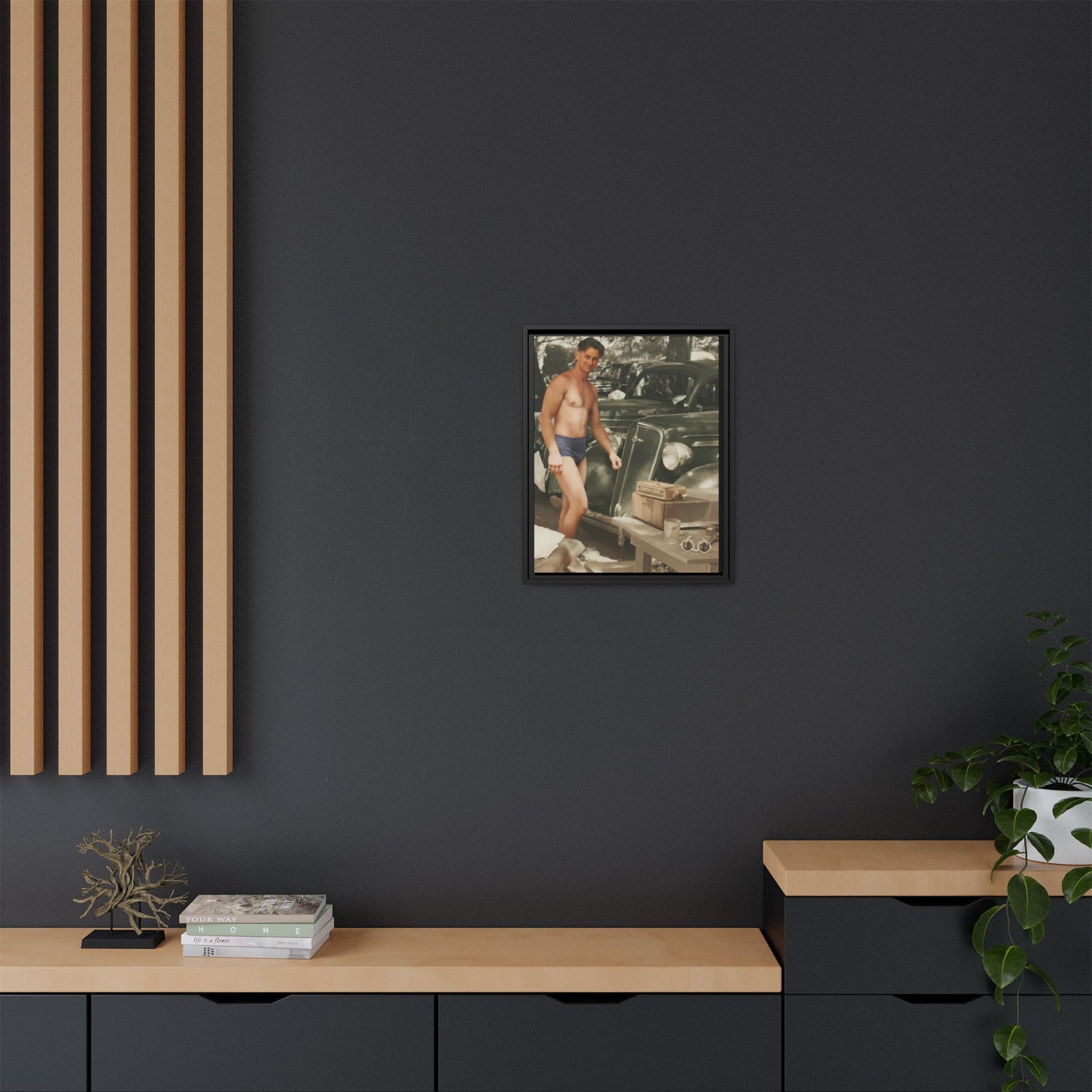 nager 032 | Framed Vintage Photo - Matte Canvas